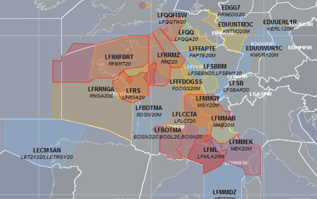 Red alert: flight delays and disruption are worst in southern and northwestern France