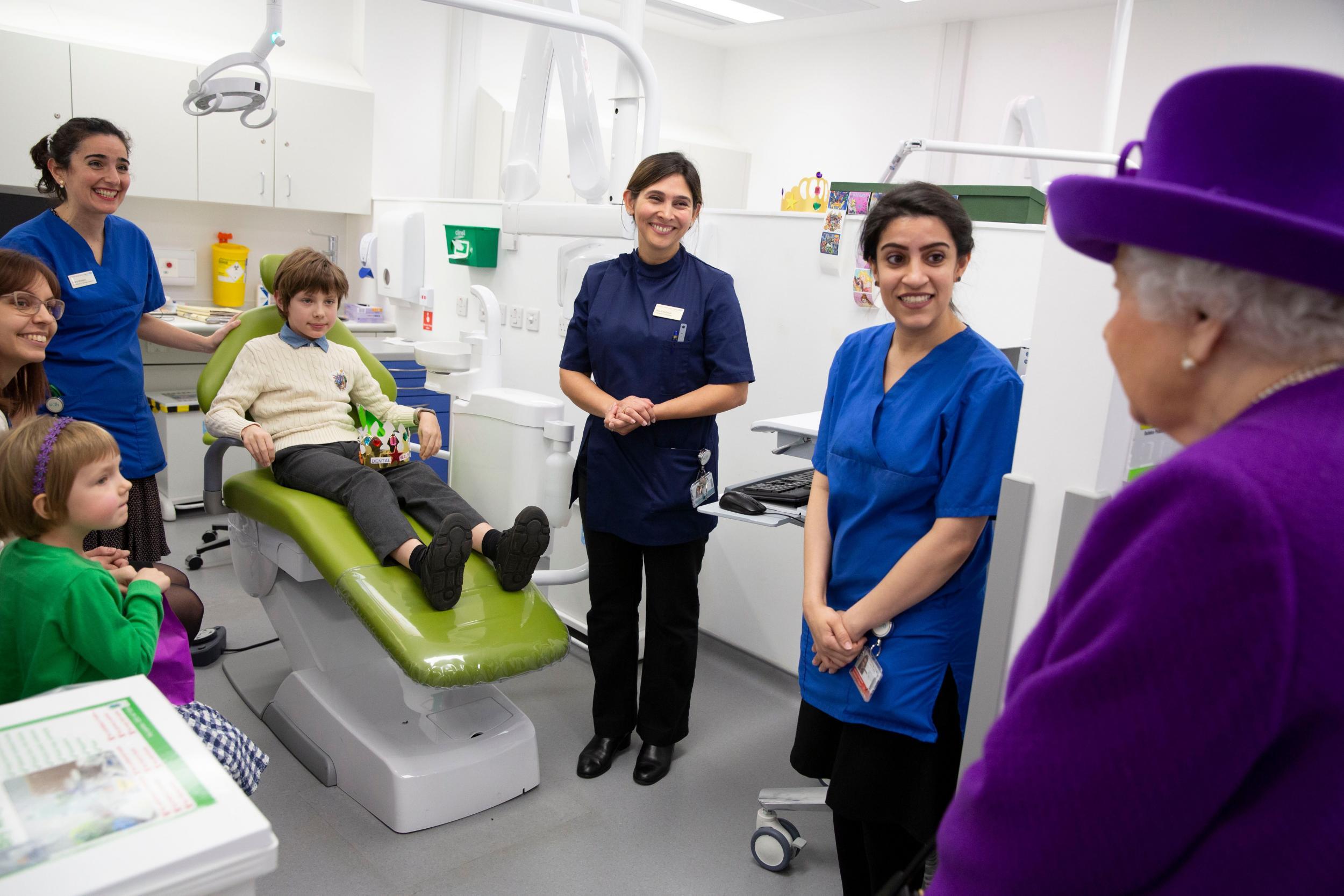 The Queen visited the new premises of the Royal National ENT and Eastman Dental Hospitals (Getty)