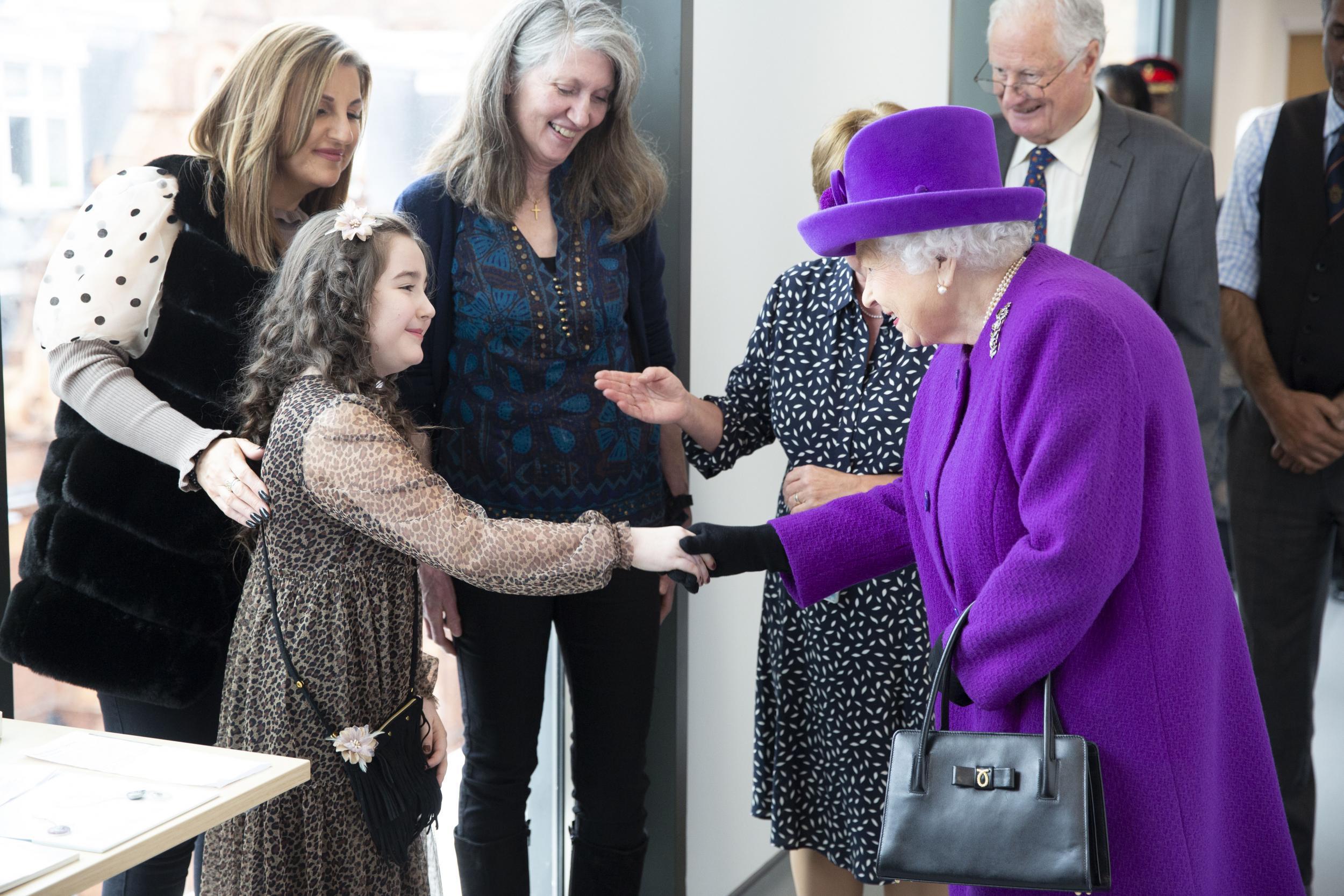 The Queen spoke to several children about their experiences at the hospital (Getty)