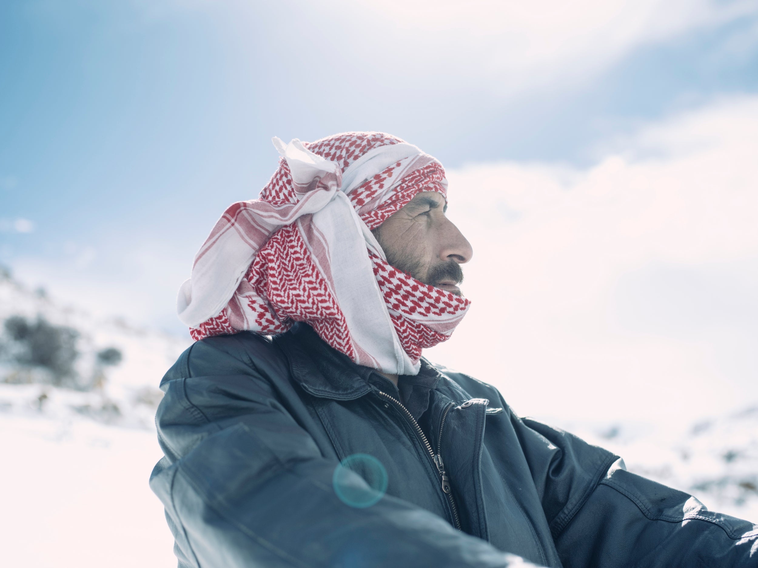 Nayef, 35, left the Syrian countryside in 2014 to flee war for Lebanon