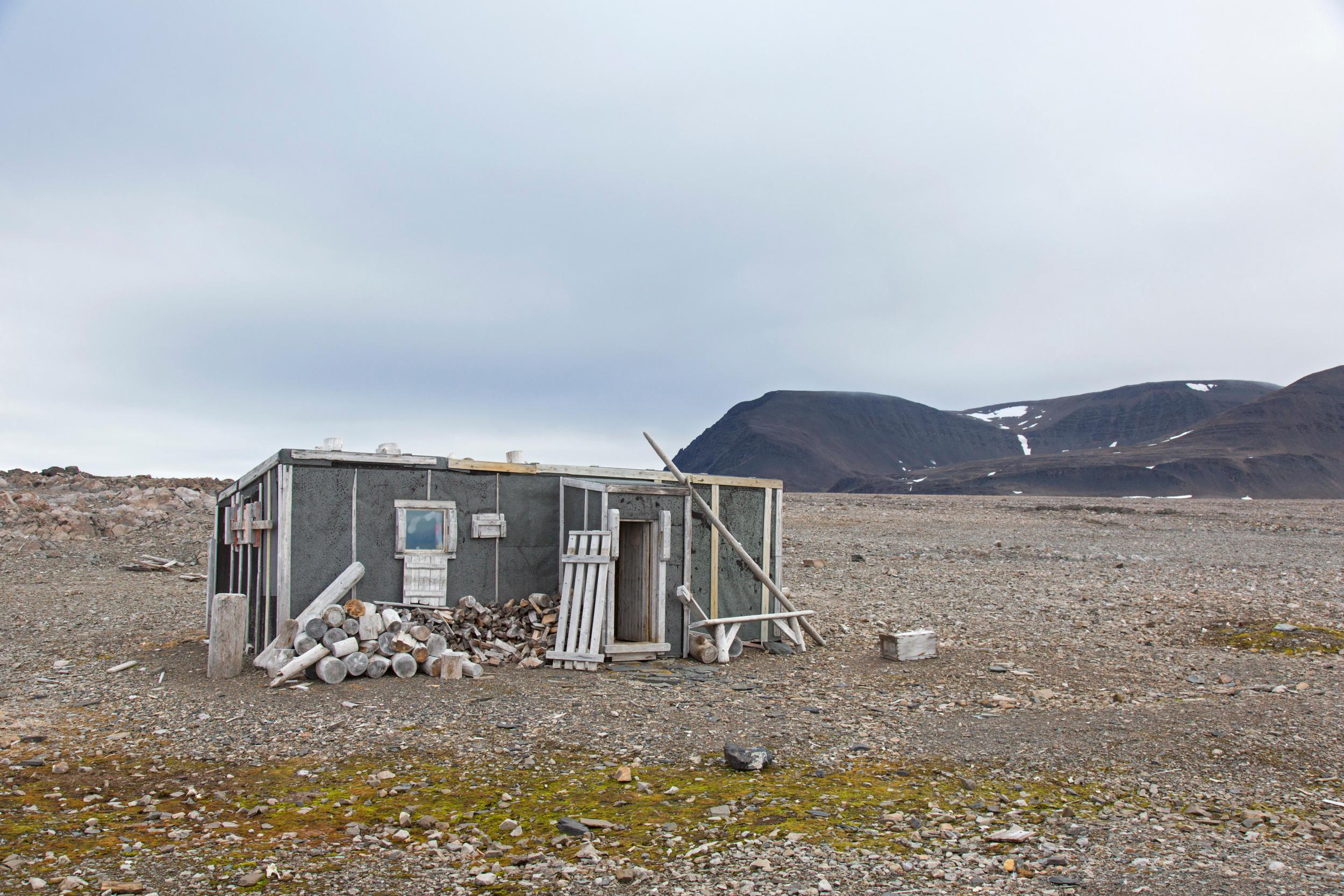 Ritter Hut, home to the Austrian author Christiane Ritter and her husband Hermann during the winter of 1934-1935, Svalbard/Spitsbergen, Norway