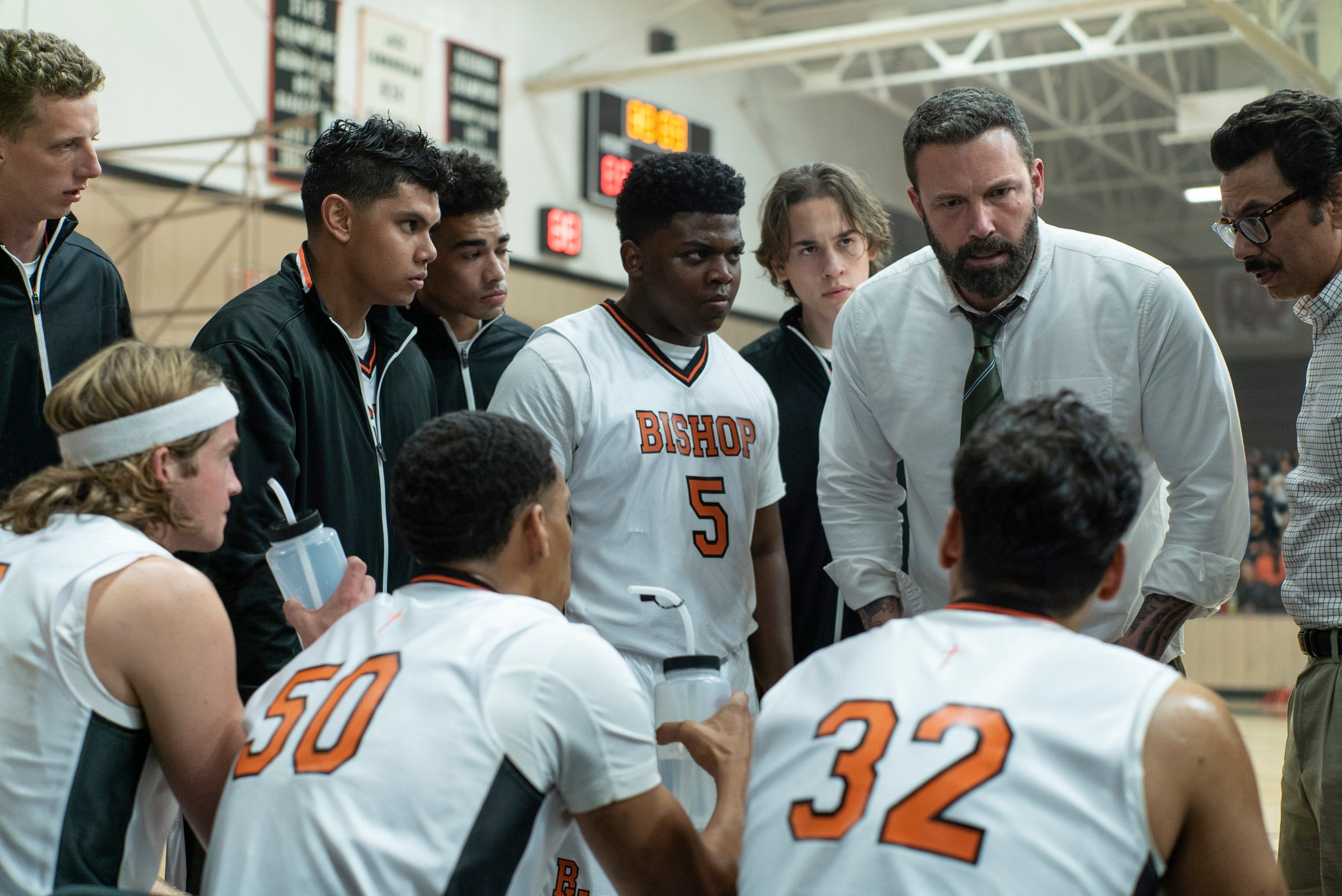 The hardest part of the film for Affleck was the basketball