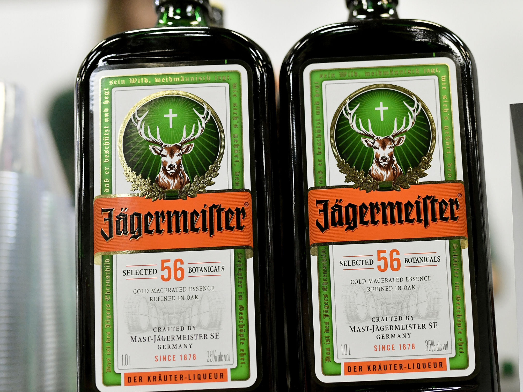 Jagermeister is a digestif liqueur that has an alcohol by volume of 35 per cent