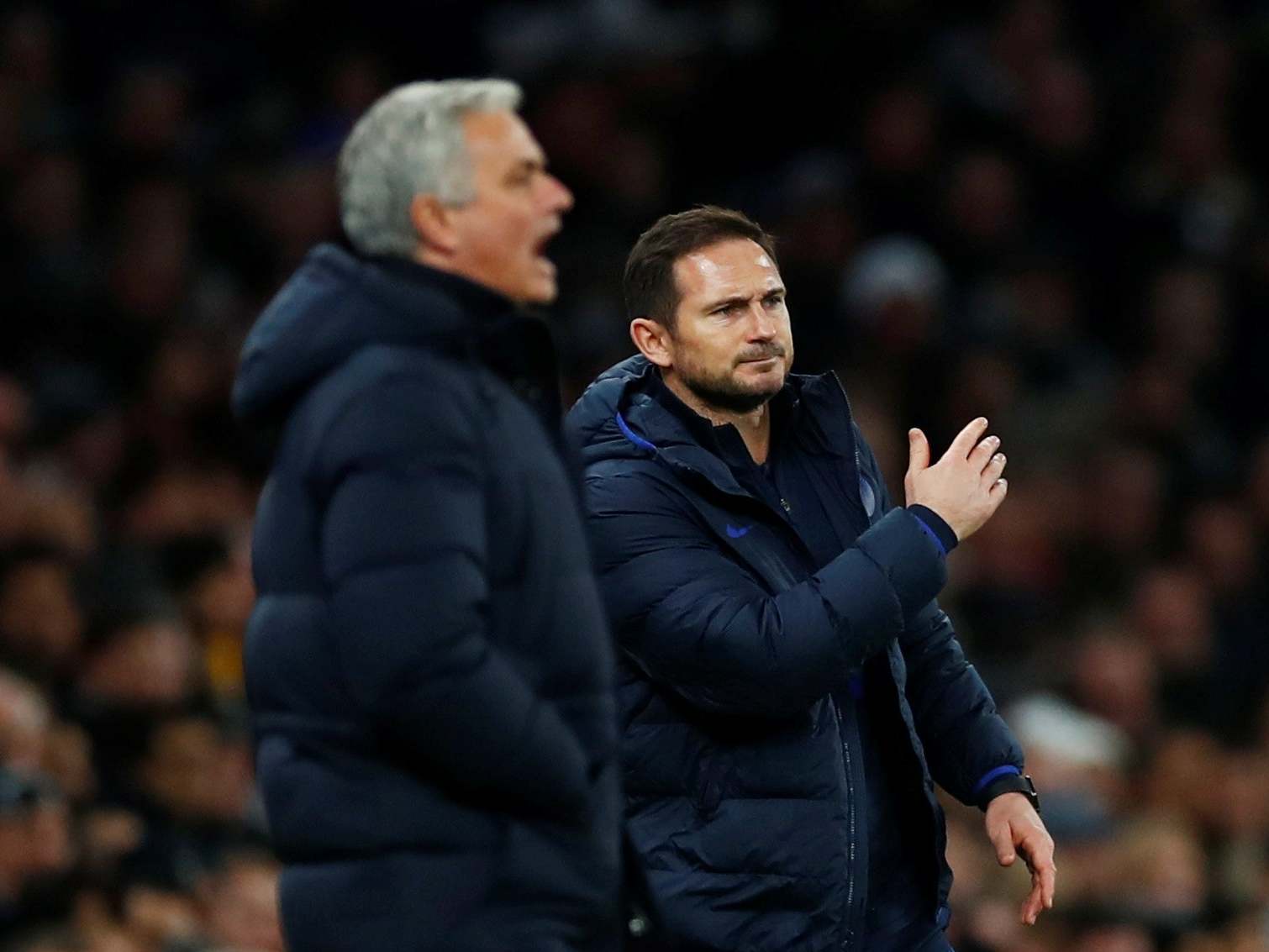 Lampard got the better of his mentor in the first league meeting in December