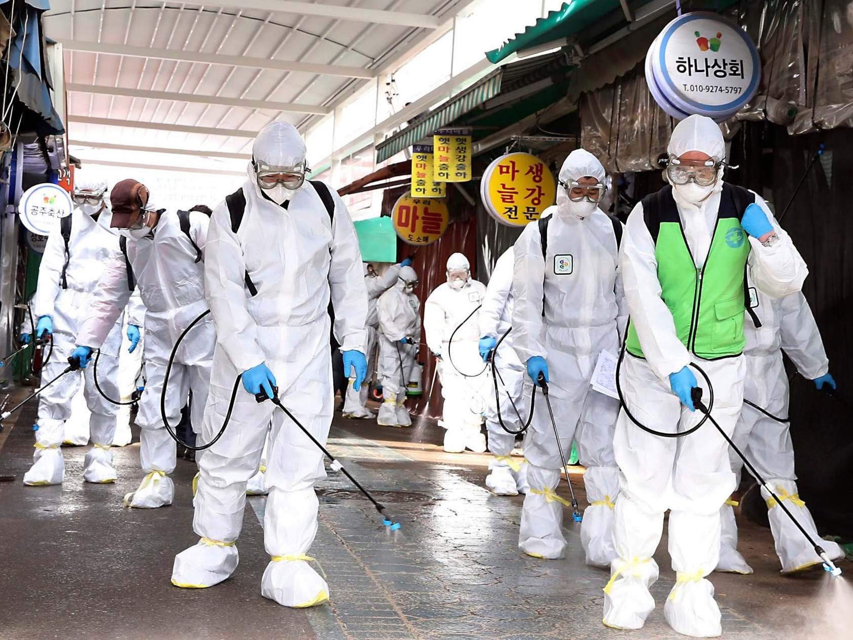 Towns and neighbourhoods across China, Hong Kong and Korea have been vigorously cleaned, but symptoms persist