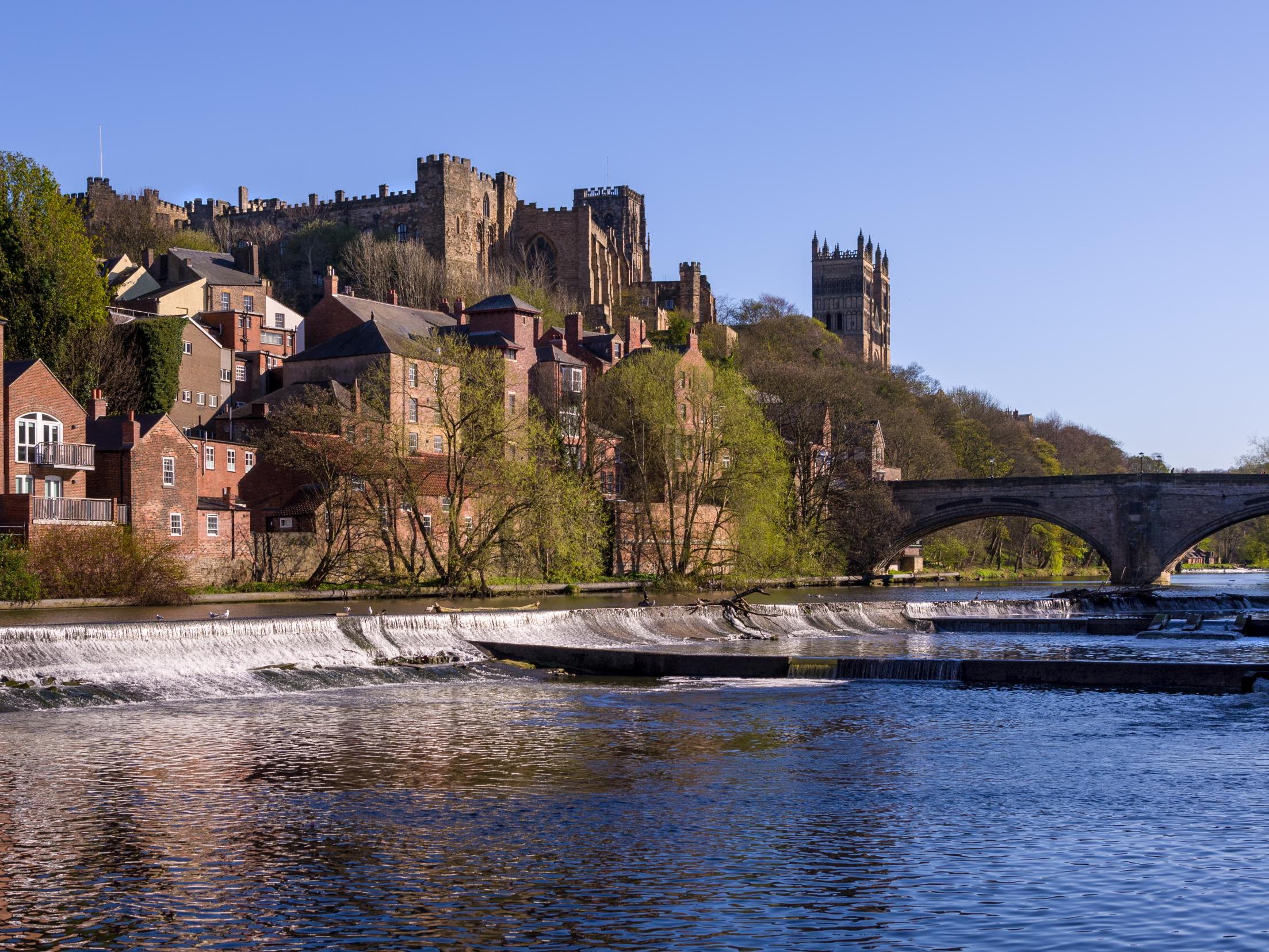 General view of part of the River Wear in Durham.