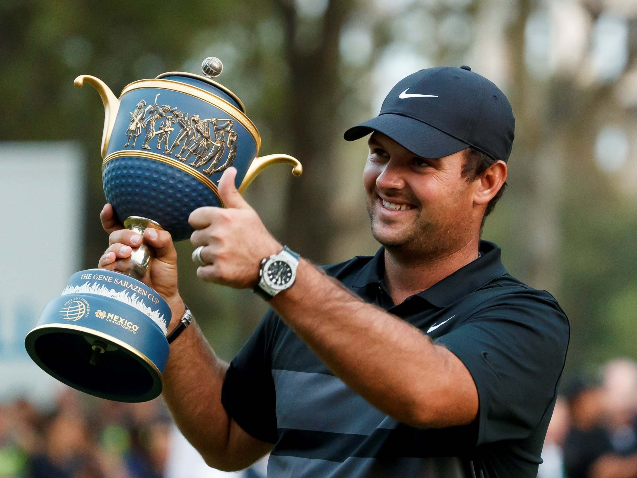 Patrick Reed celebrates victory
