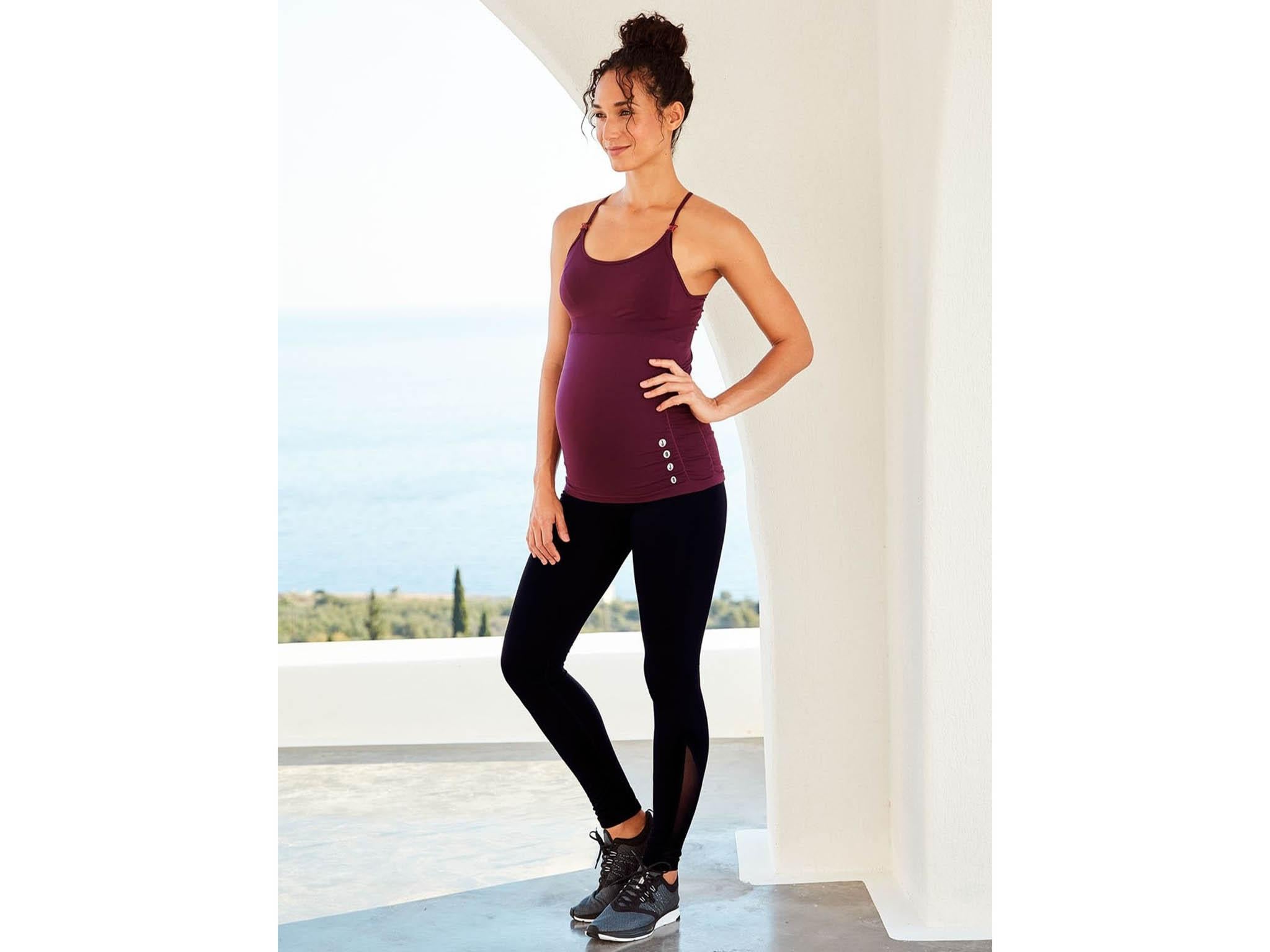 For a stylish yet functional find, this workout top is perfect for expectant mothers (JoJo Maman Bebe)