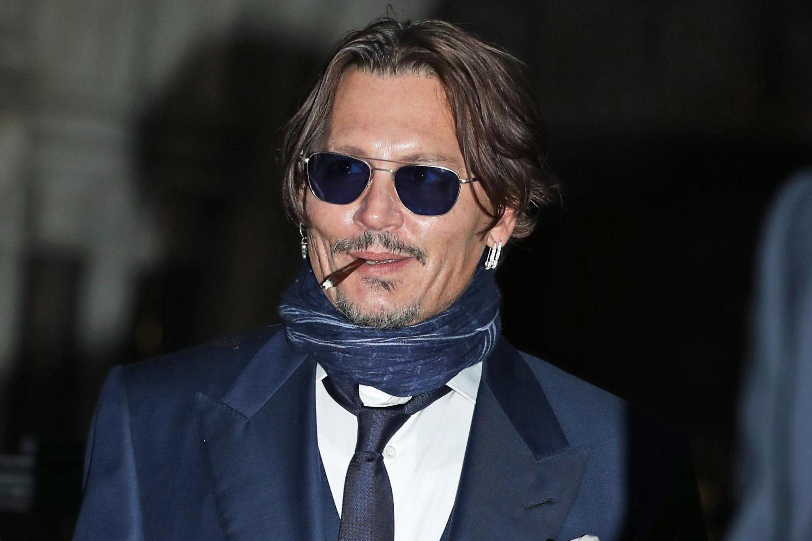 Johhny Depp leaving the High Court in London on Wednesday, 26 February 2020.