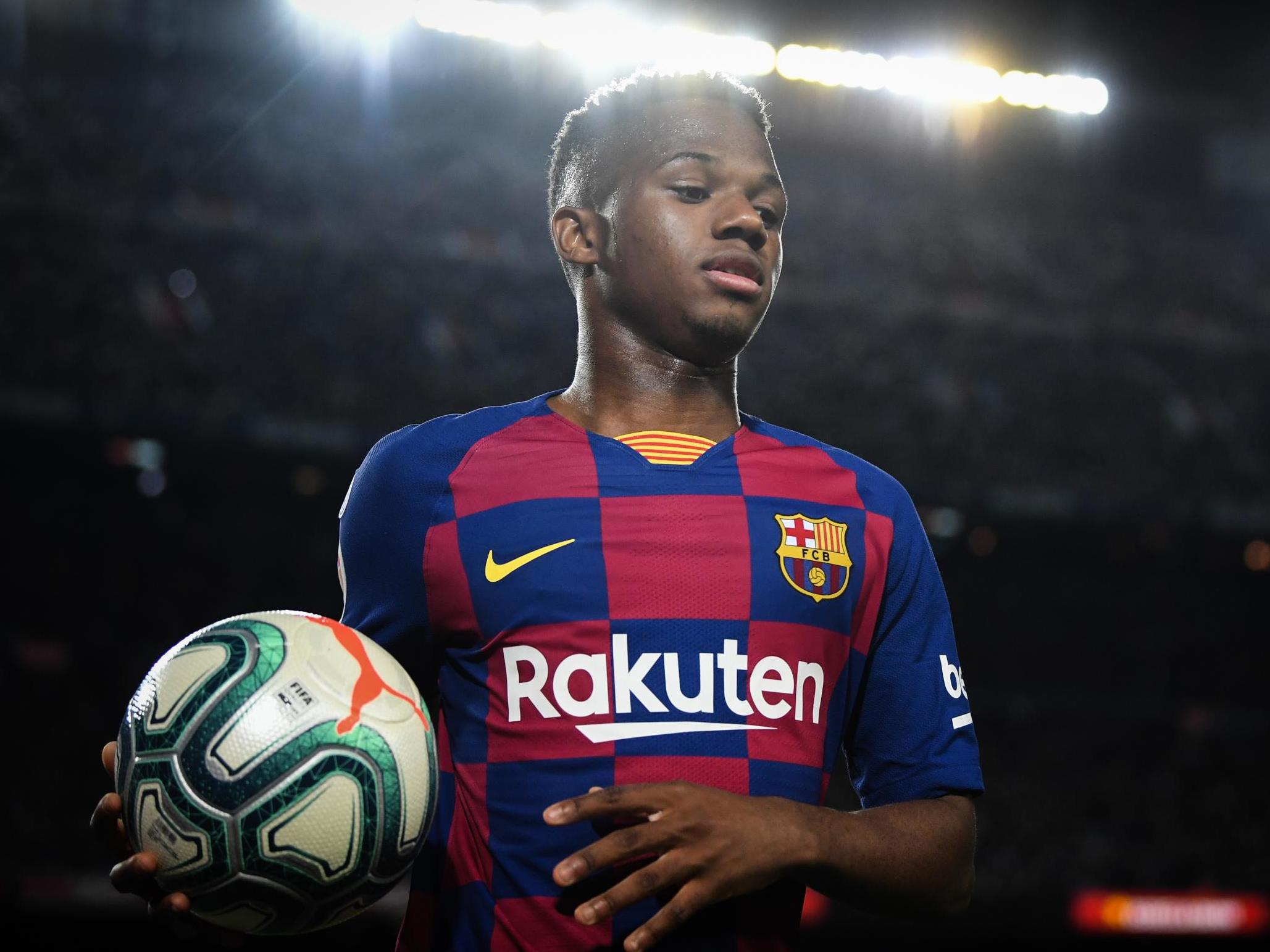 Ansu Fati of FC Barcelona