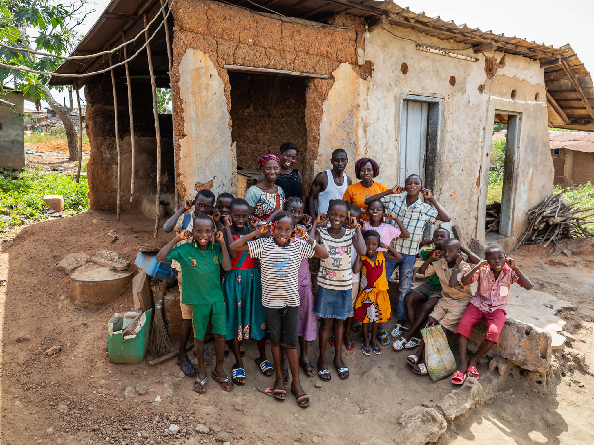 Bekoin and her family are building a house with the money she’s earnt through Fairtrade