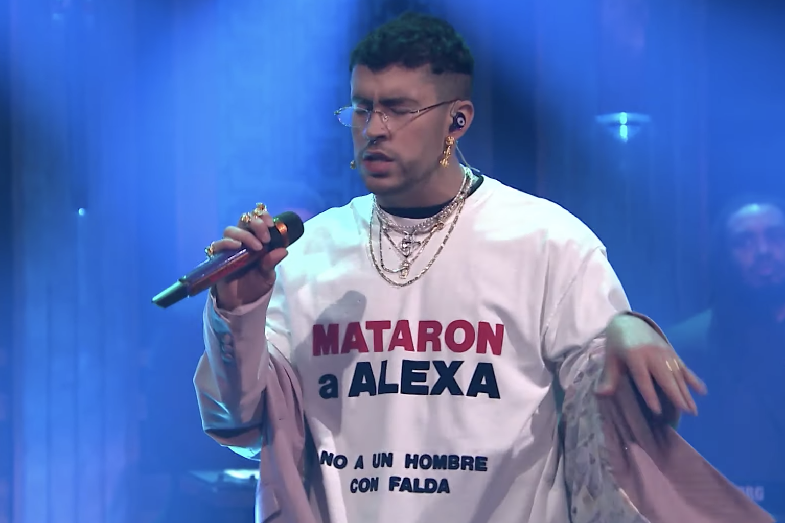 Bad Bunny on 'The Tonight Show Starring Jimmy Fallon'.