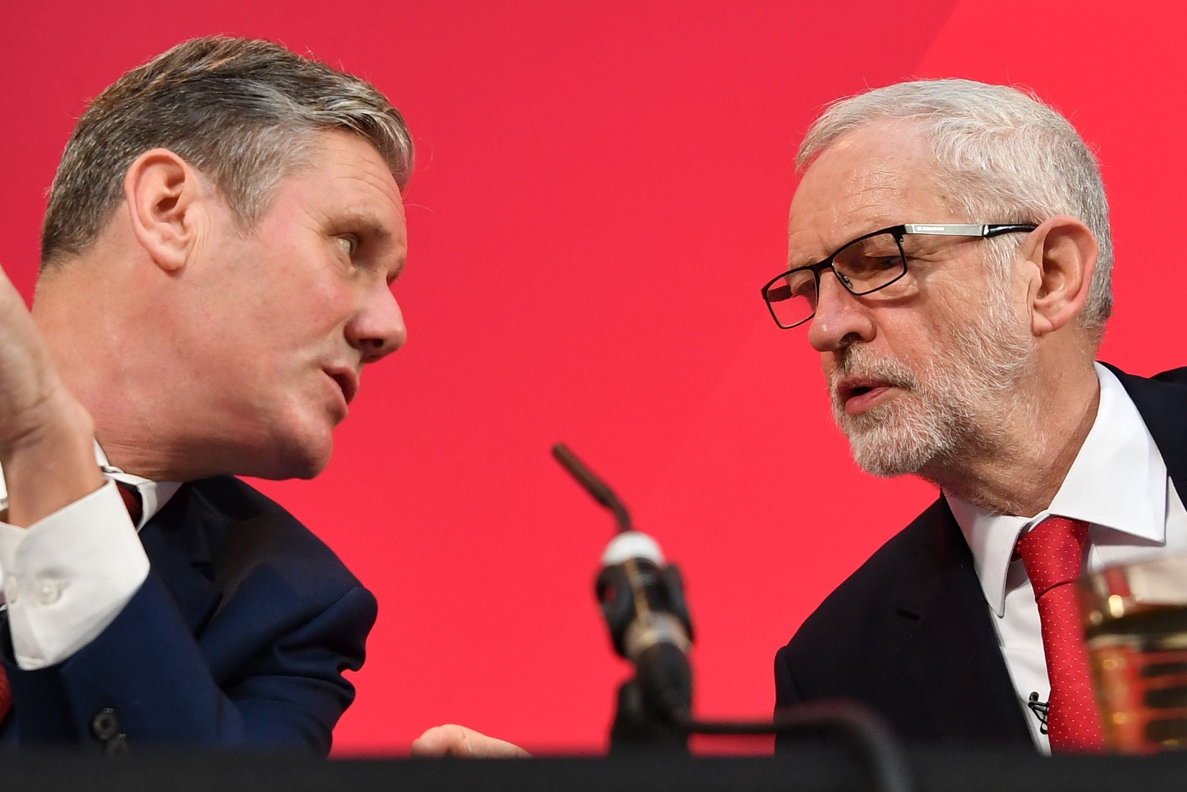 Sir Keir Starmer, left, has served as shadow Brexit secretary under Jeremy Corbyn