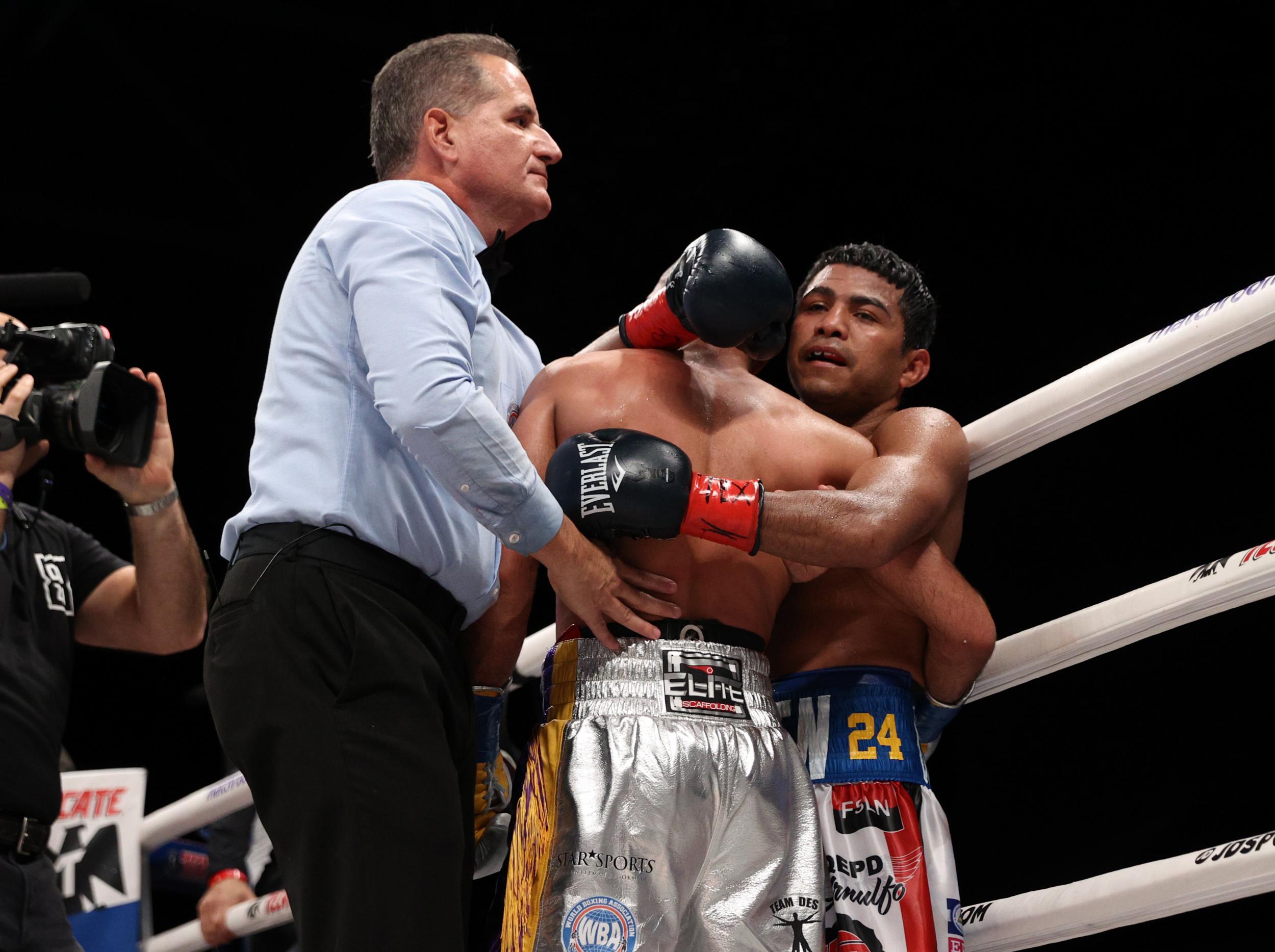 Yafai and Chocolatito embrace