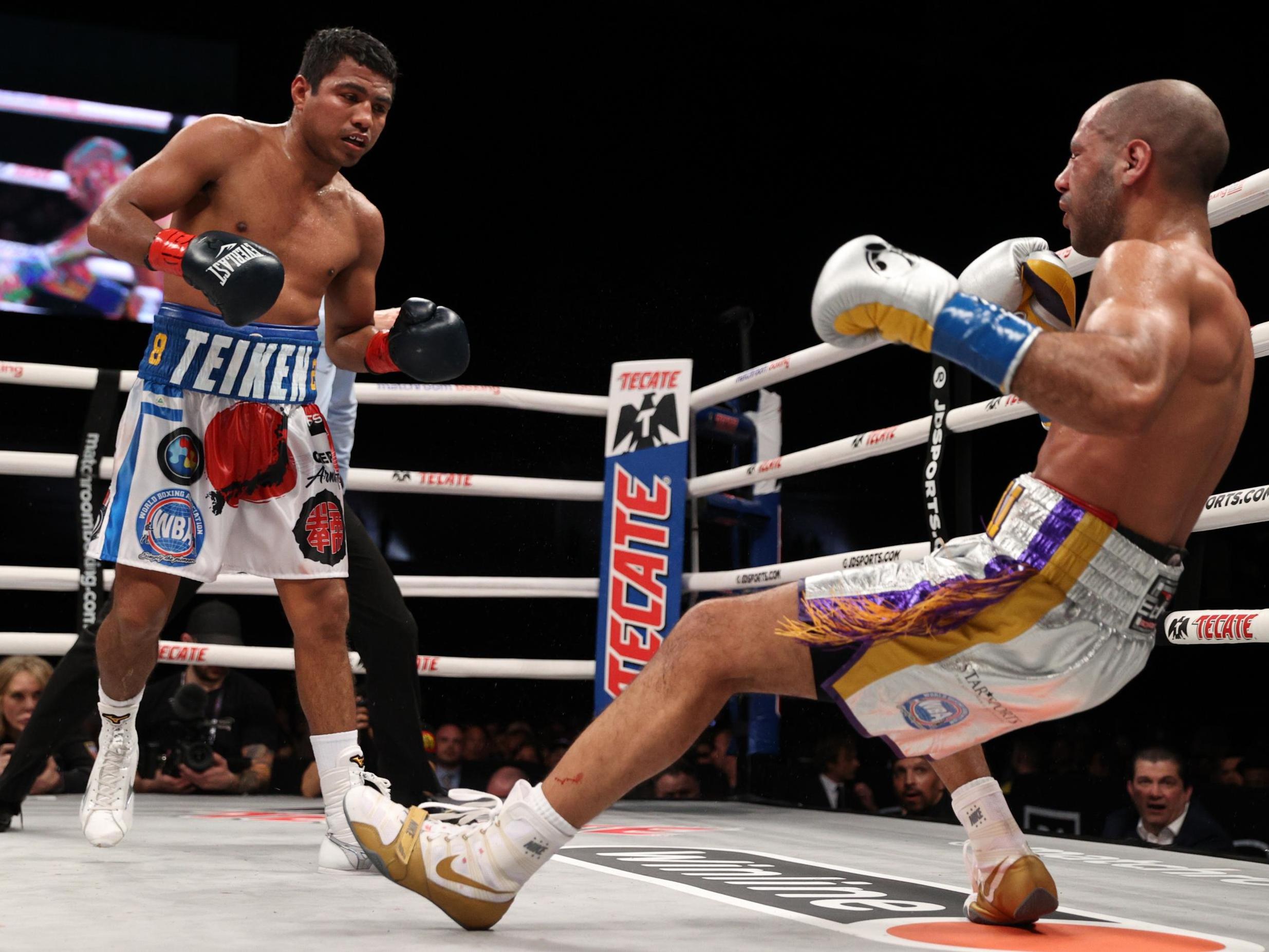 Kal Yafai was dropped by Chocolatito in the eighth round