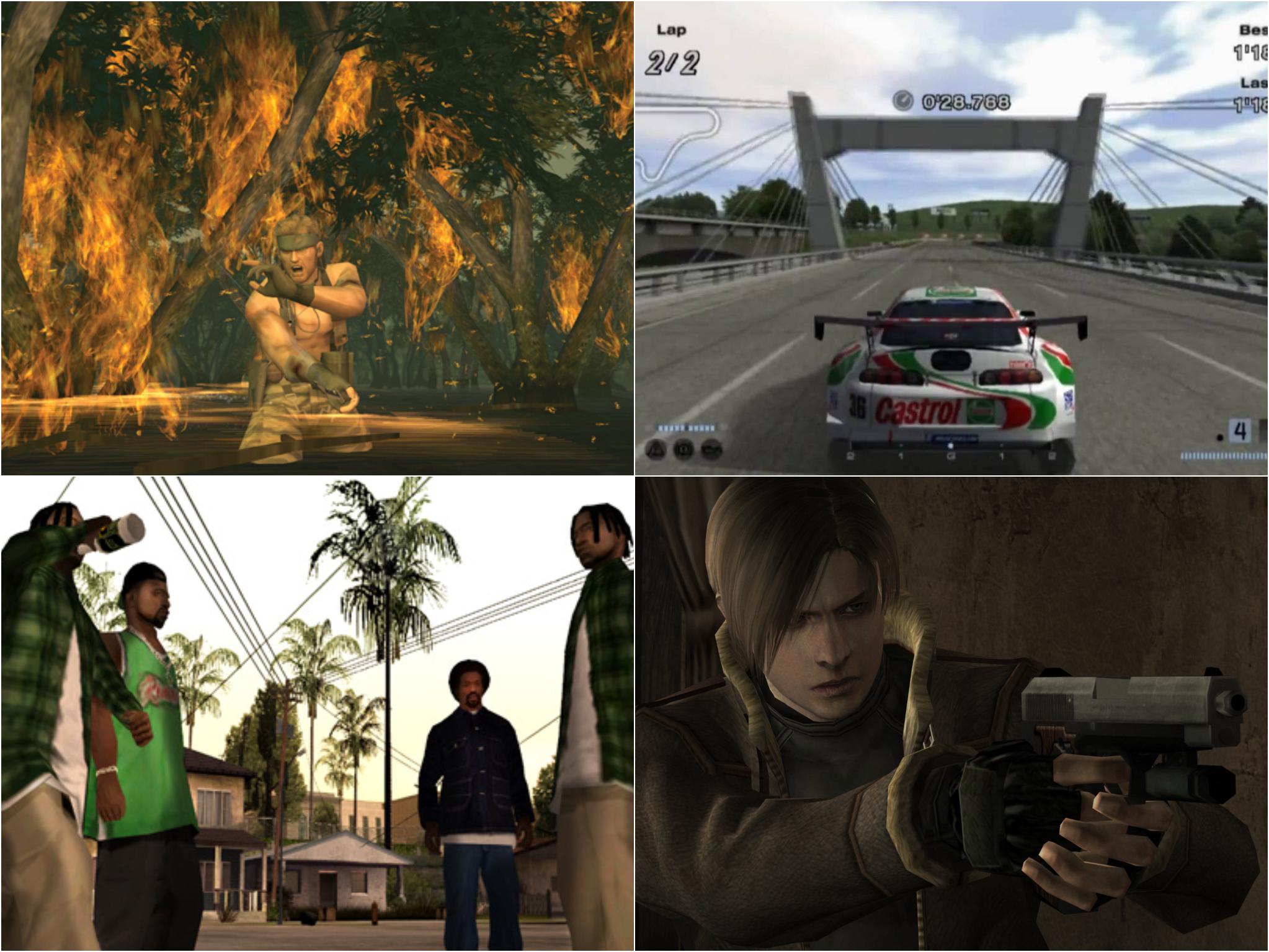 Metal Gear Solid 3: Snake Eater, Gran Turismo 4, Resident Evil 4 and Grand Theft Auto III: San Andreas were all released on PS2