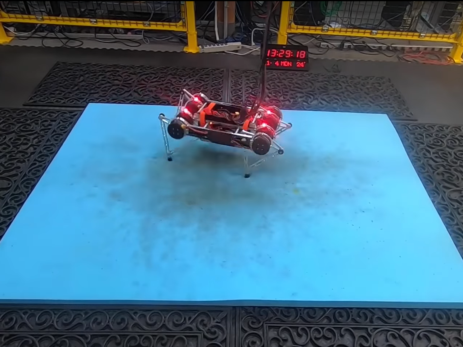 Researchers at Google's Robotics division implemented AI that learnt to walk by itself