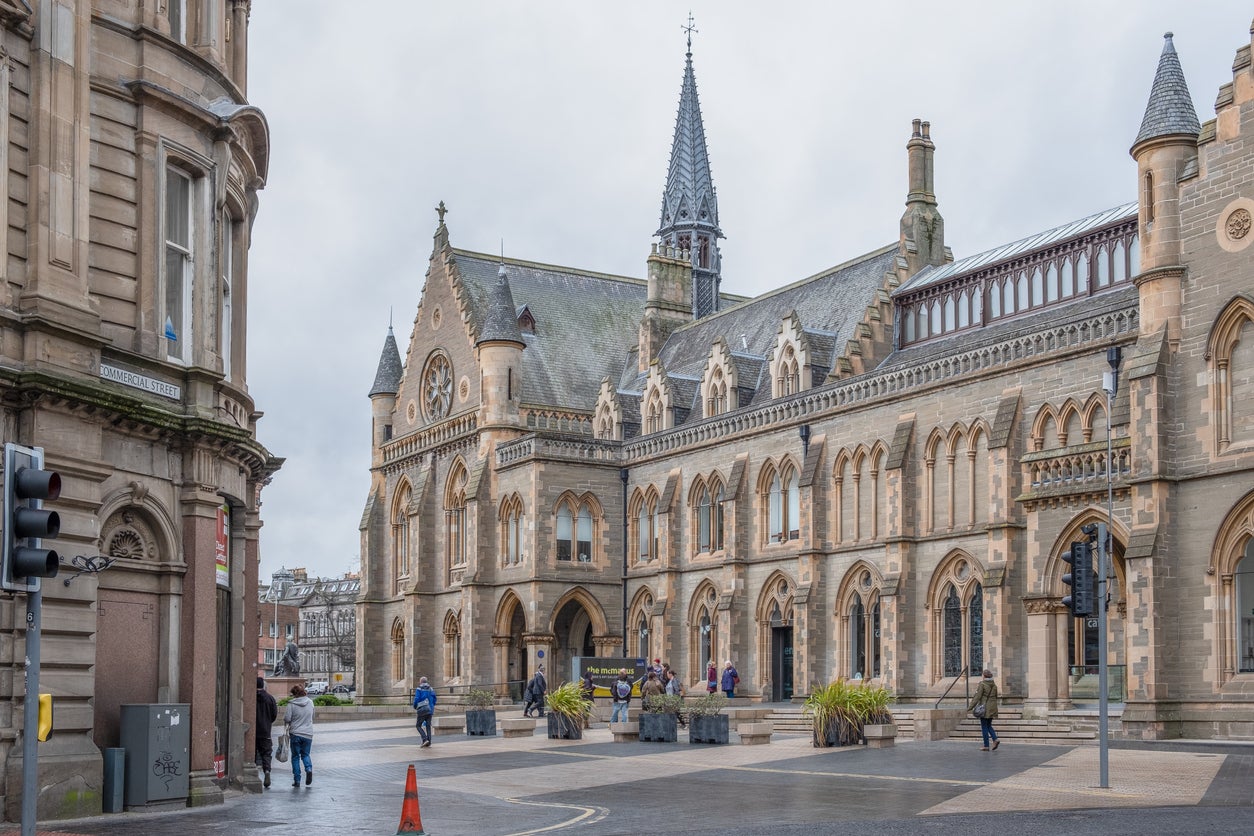 The impressive architecture of the McManus Gallery