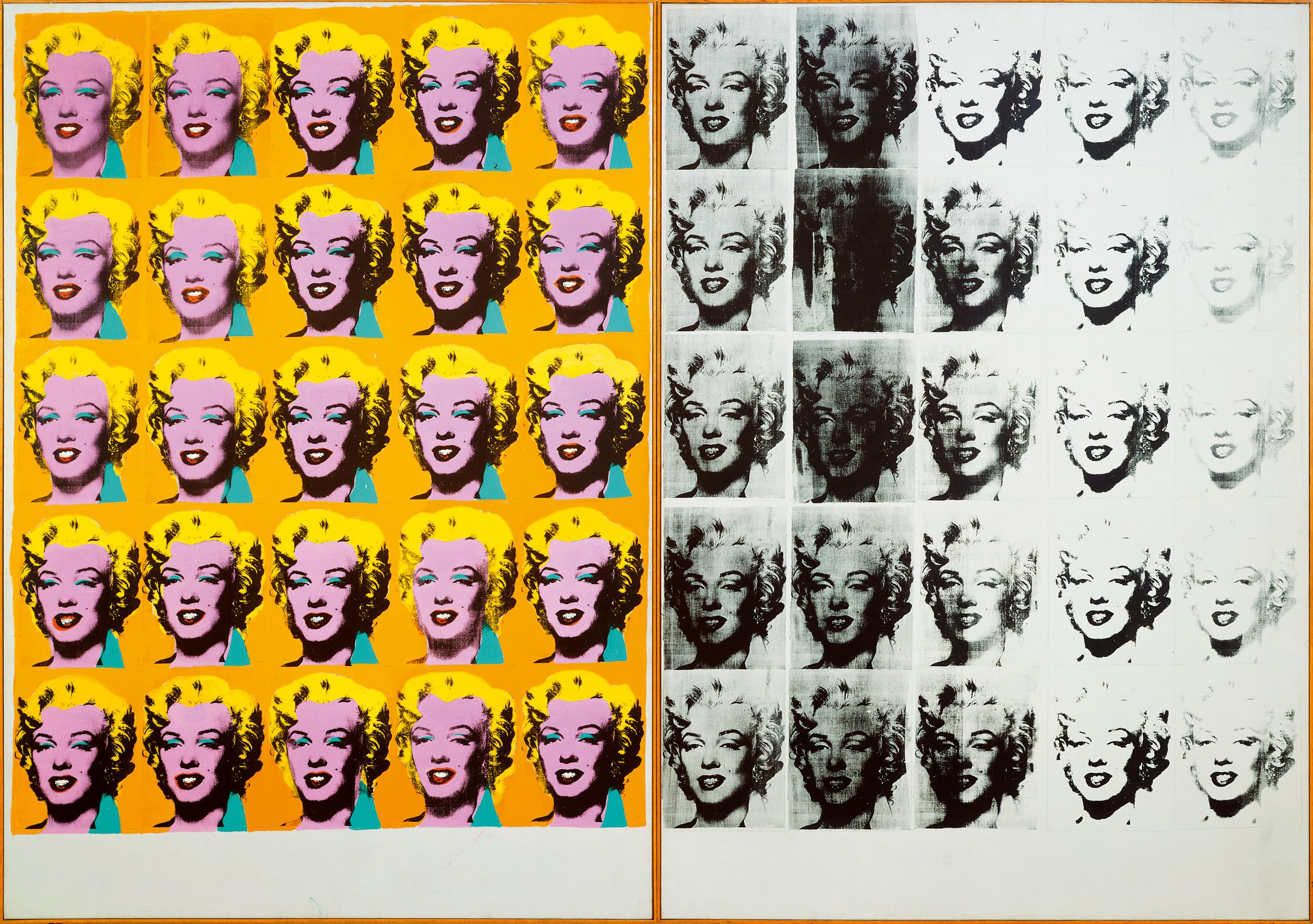 ‘Marilyn Diptych’, 1962 (© The Andy Warhol Foundation for the Visual Arts)