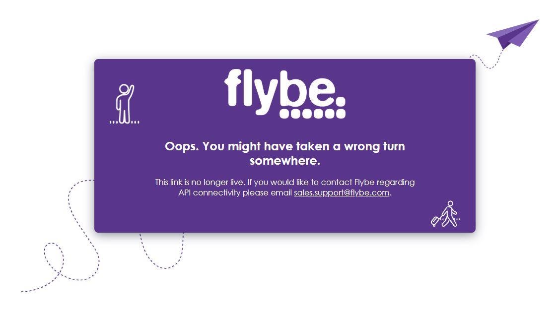 Visitors to the Flybe website on Wednesday evening were met with this message