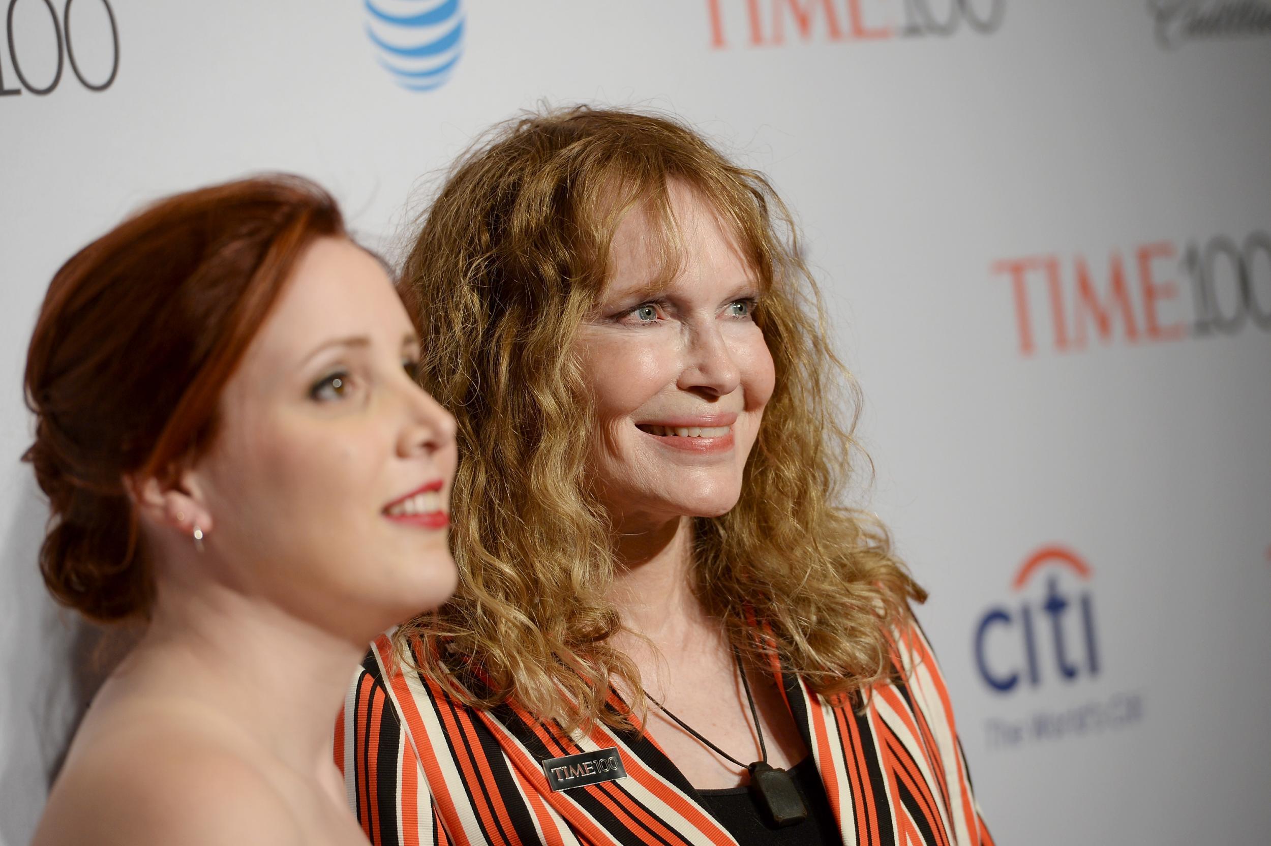 Dylan and Mia Farrow pictured in 2016