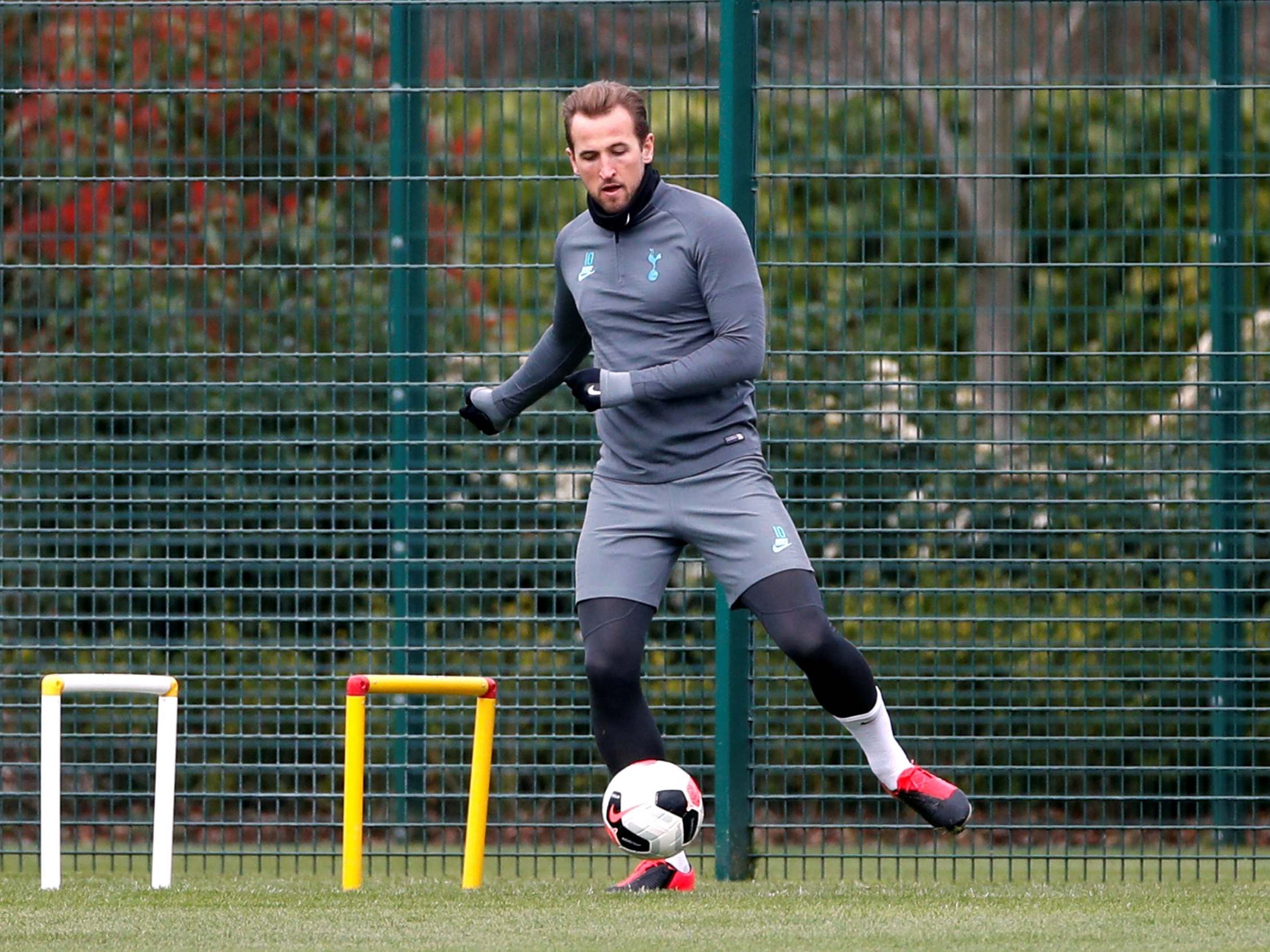 Tottenham Hotspur's Harry Kane during training