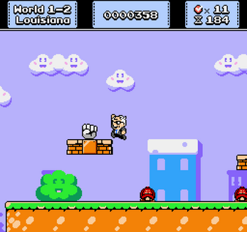 Super Bernie World is an “educational” game produced by Eniko