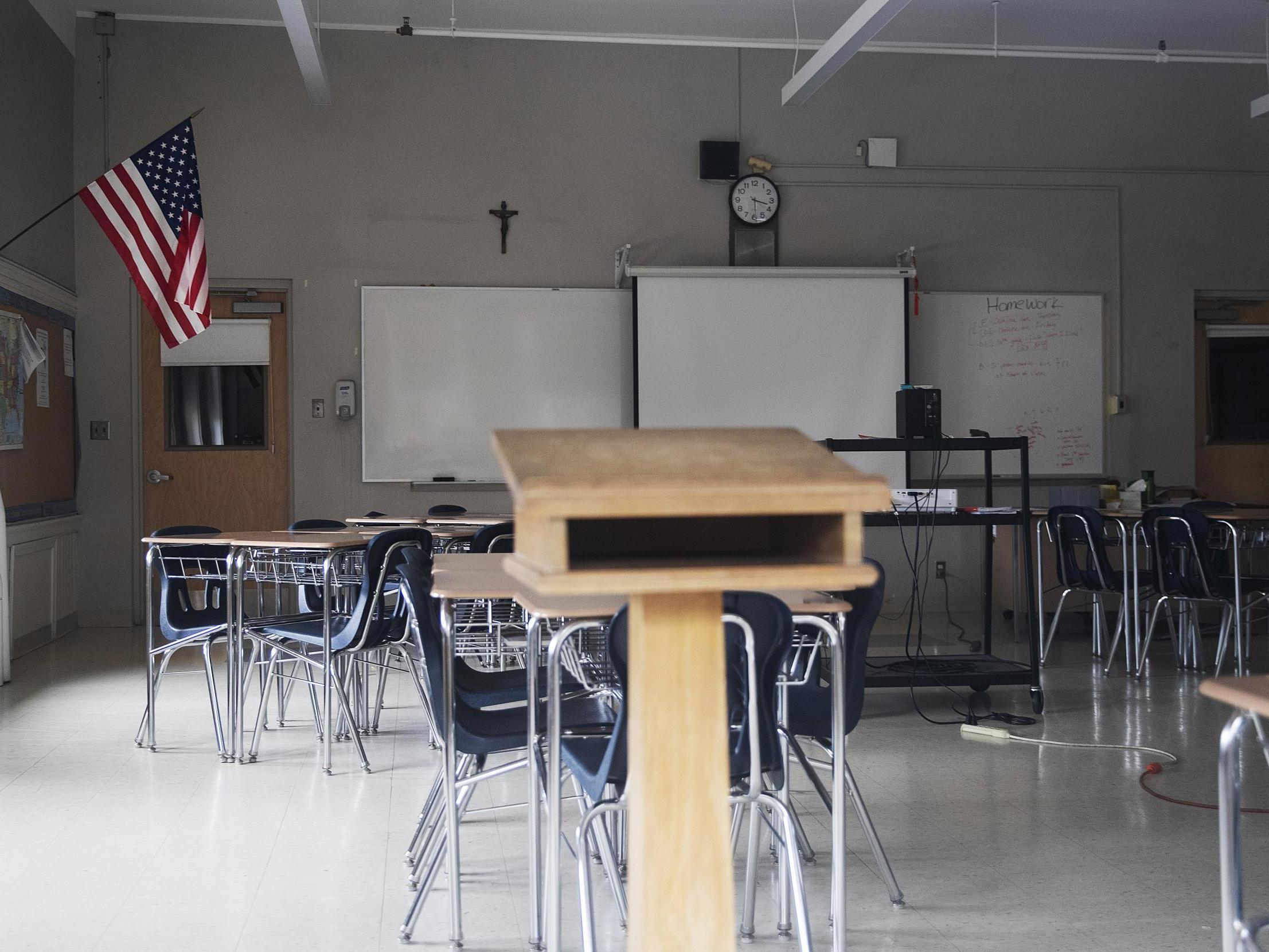 The boy was taken out of his classroom after having "an emotional meltdown"