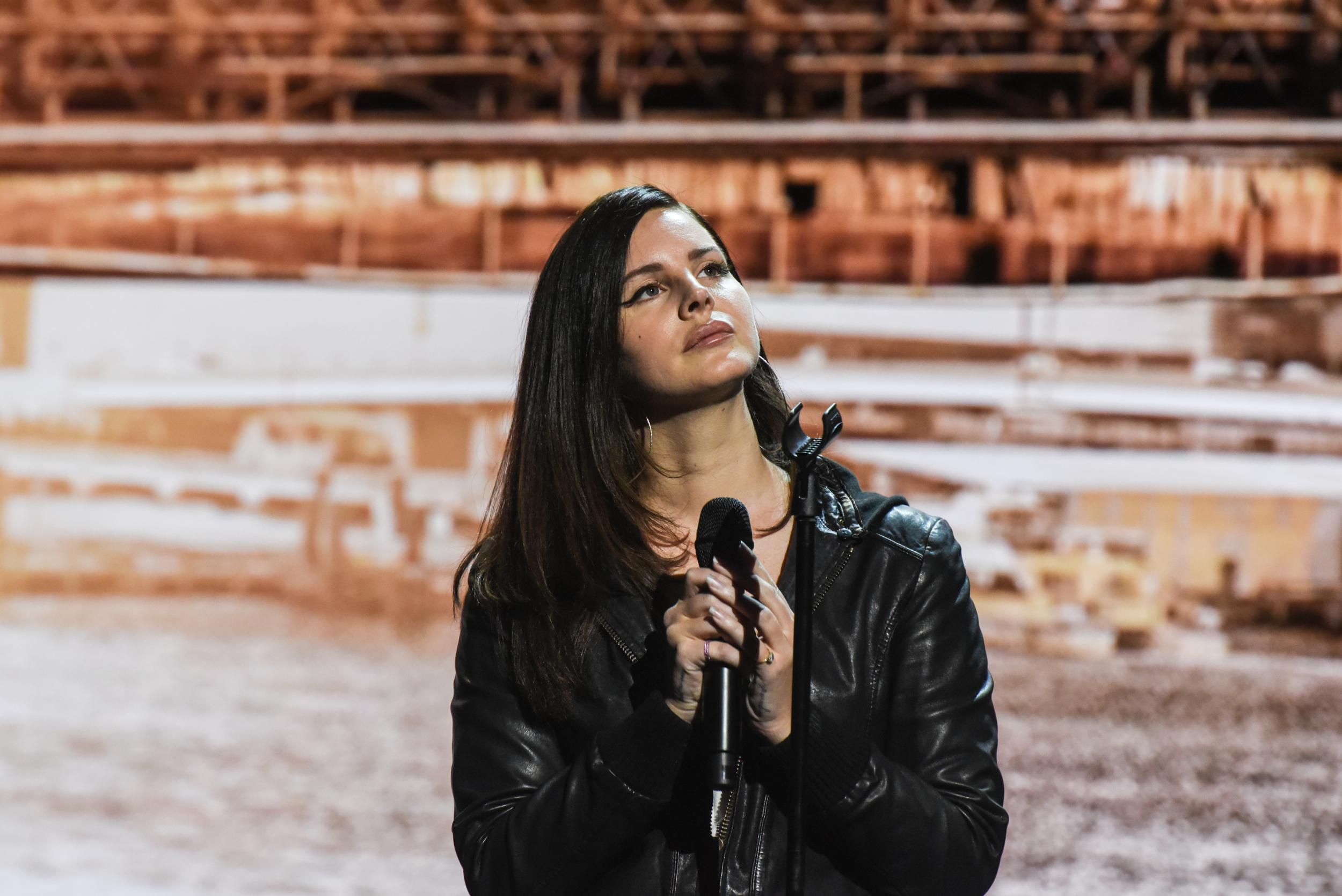 Lana Del Rey at an Apple launch event at the Brooklyn Academy of Music in New York