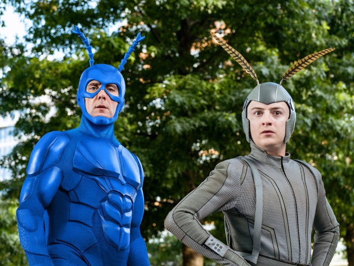 Peter Serafinowicz and Griffin Newman in ‘The Tick’