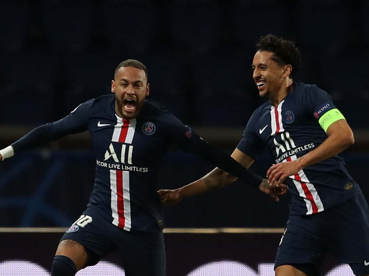 Neymar scored PSG’s opener on the night