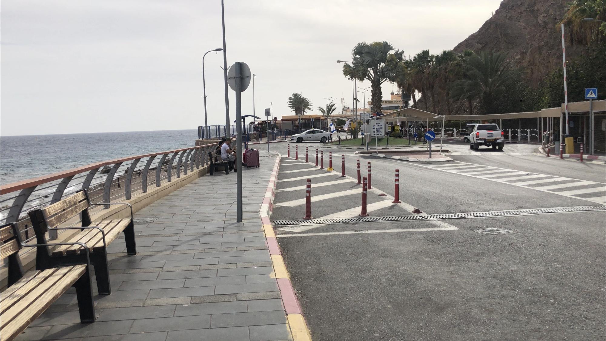 A border post between Israel and Egypt