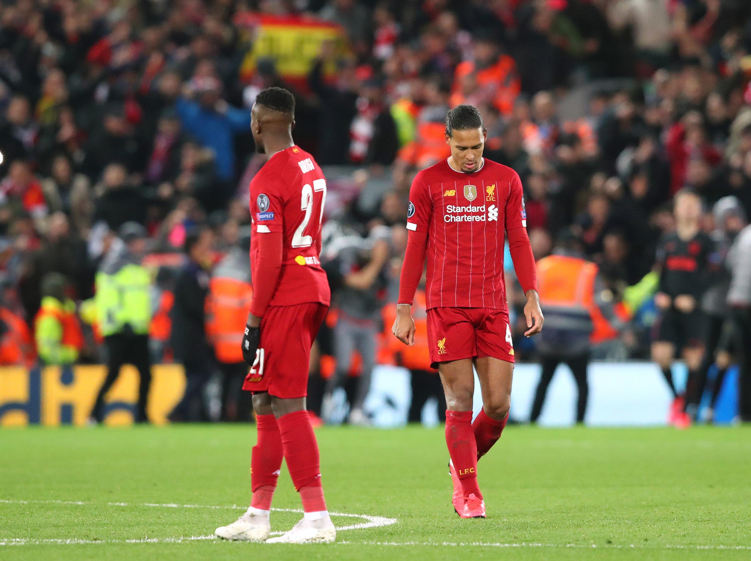 Liverpool were stunned late on by Atletico Madrid