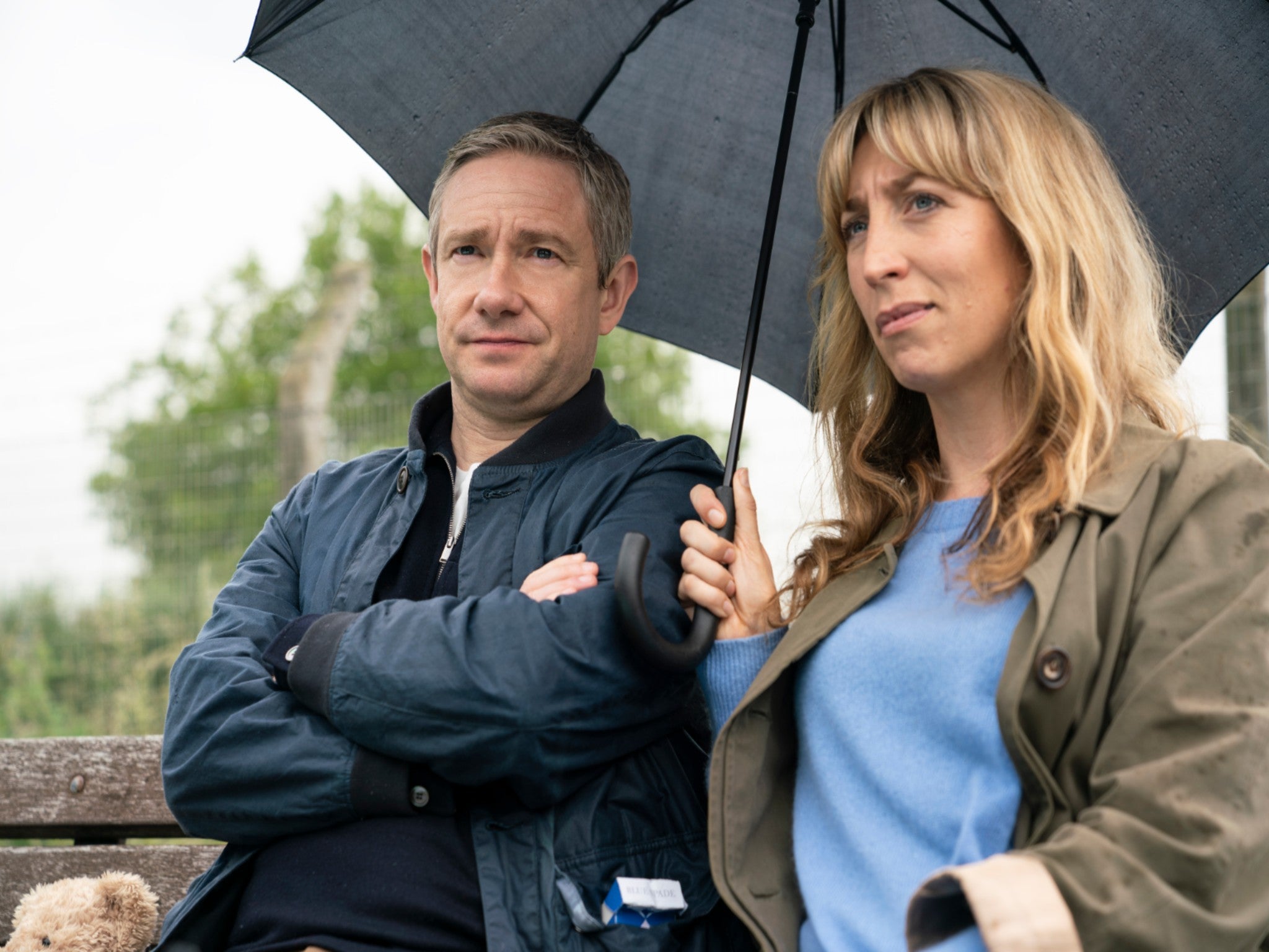 Martin Freeman and Daisy Haggard star in Sky's new parenting comedy 'Breeders'