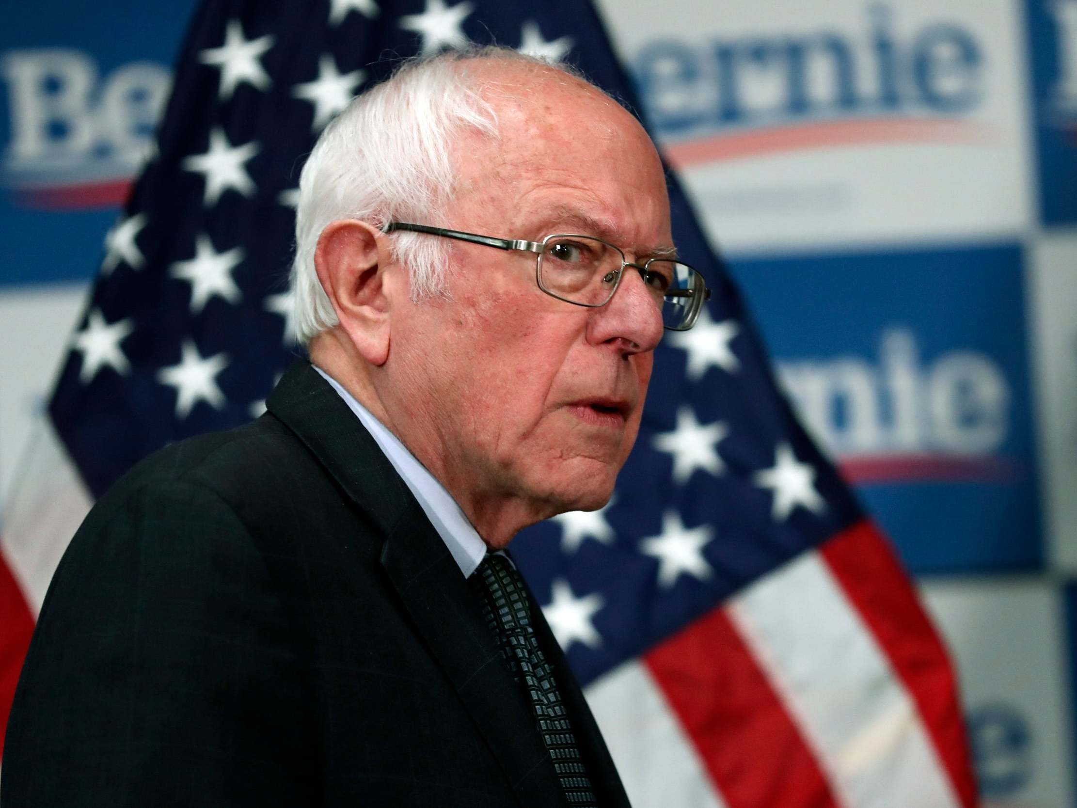 Mr Sanders at a press conference on coronavirus on Thursday