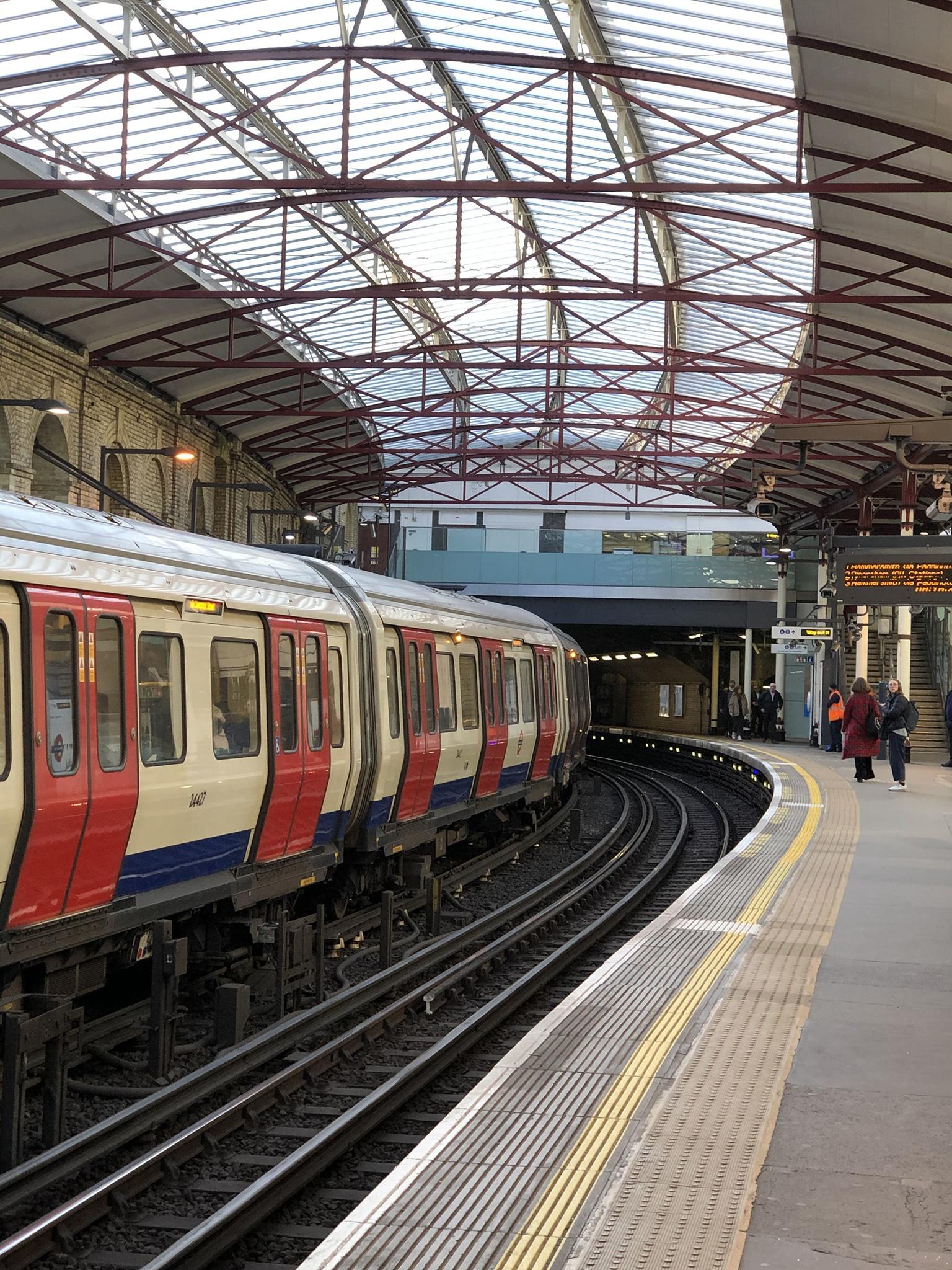 An empty platform at Farringdon Station in London the morning after the Prime Minister said that Covid-19 "is the worst public health crisis for a generation"