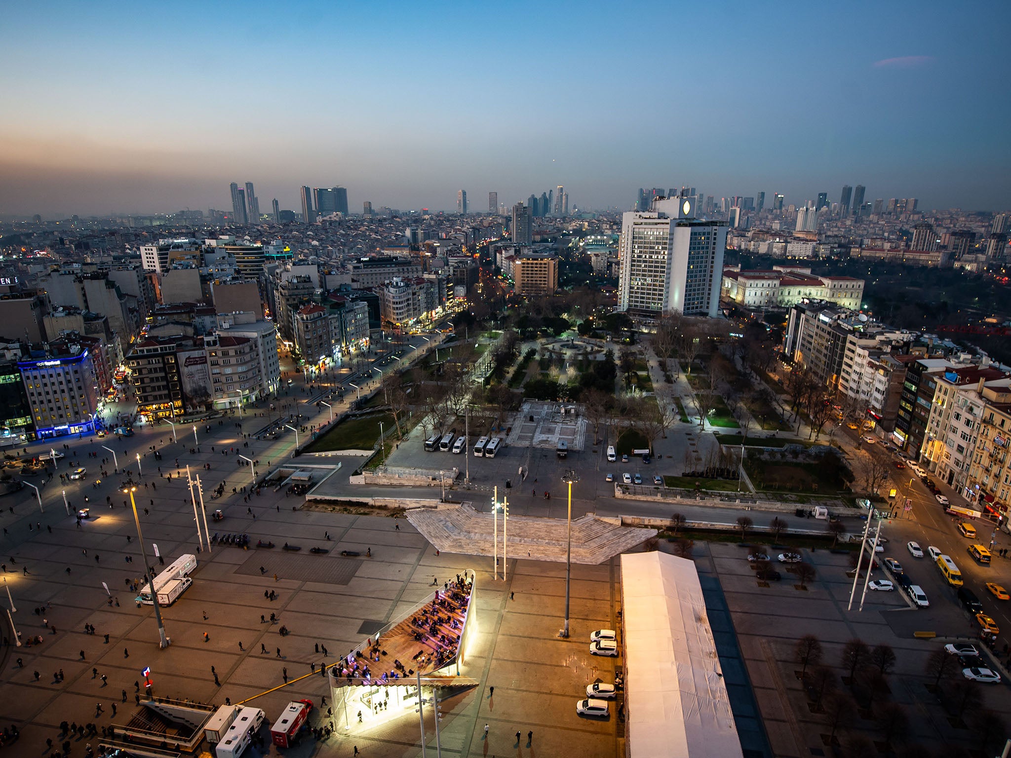 Gezi Park, scene of protests against runaway development in 2013 (AFP via Getty)