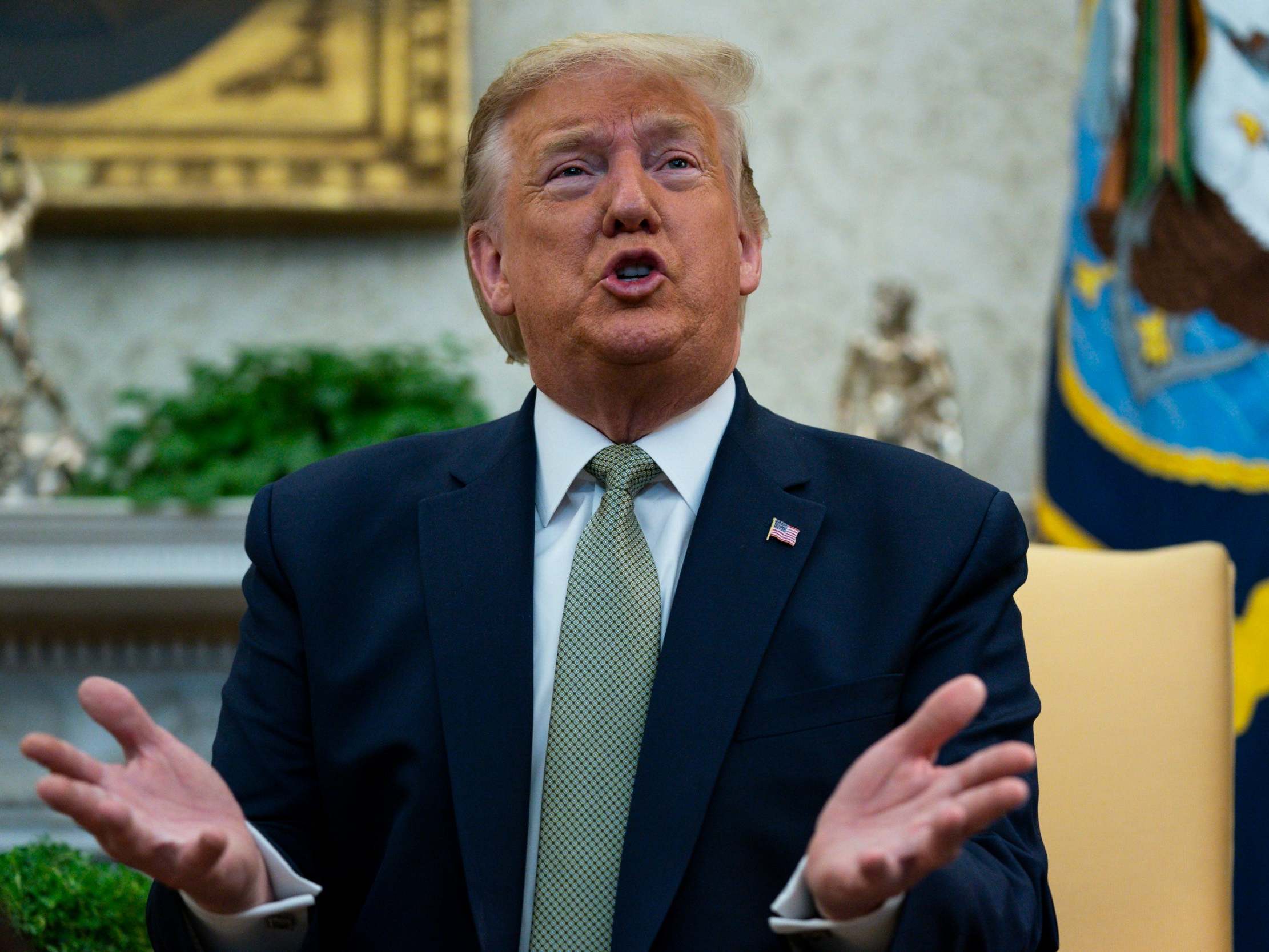 US markets fell to historic lows after Donald Trump's Thursday night address