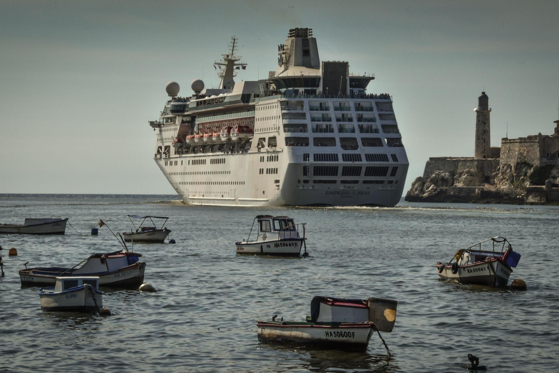 The port of Havana, where berths lie deserted and expansion has stalled (AFP via Getty)