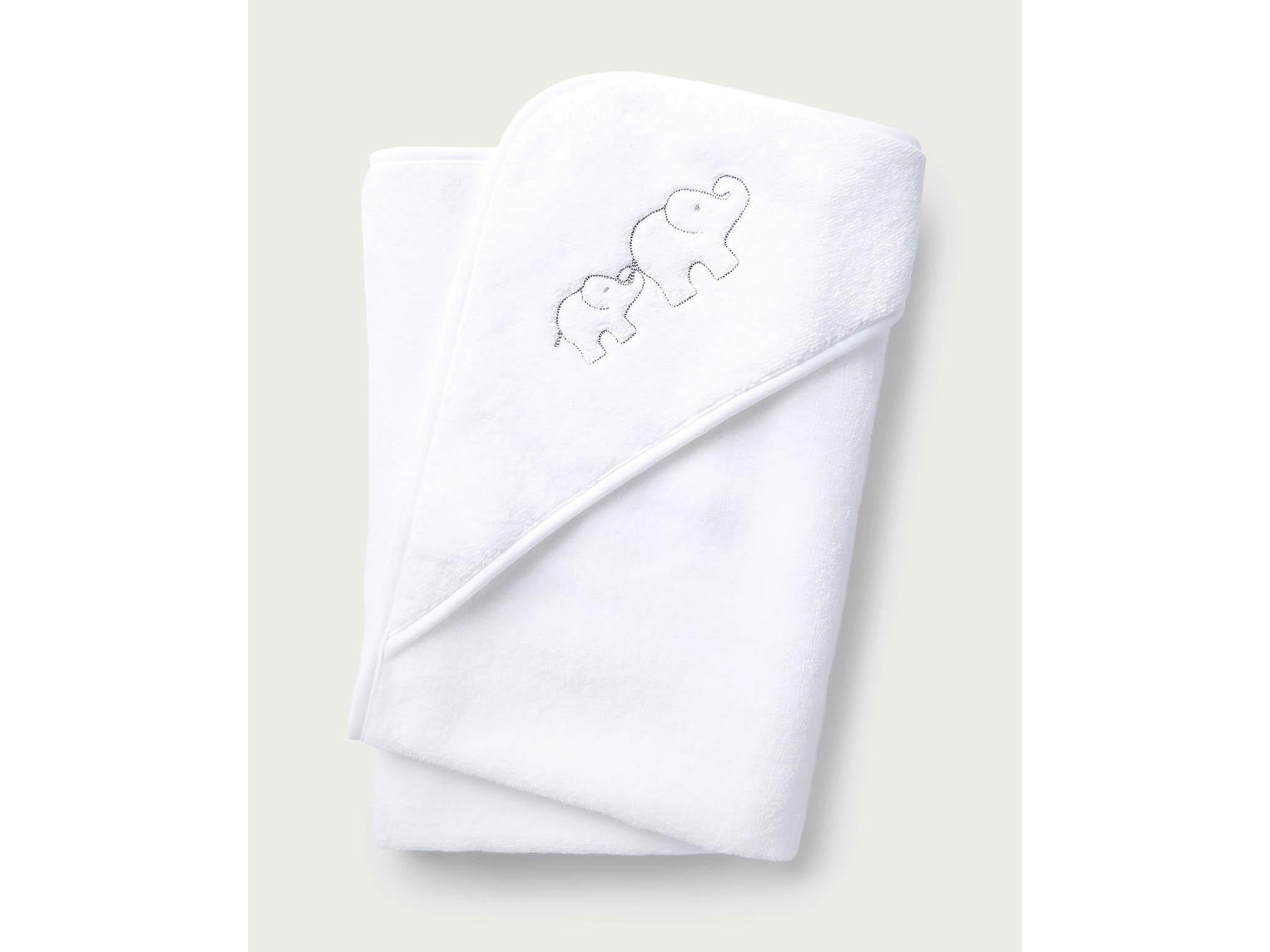 A soft, fluffy towel will keep little ones warm and cosy after bath time (The White Company)