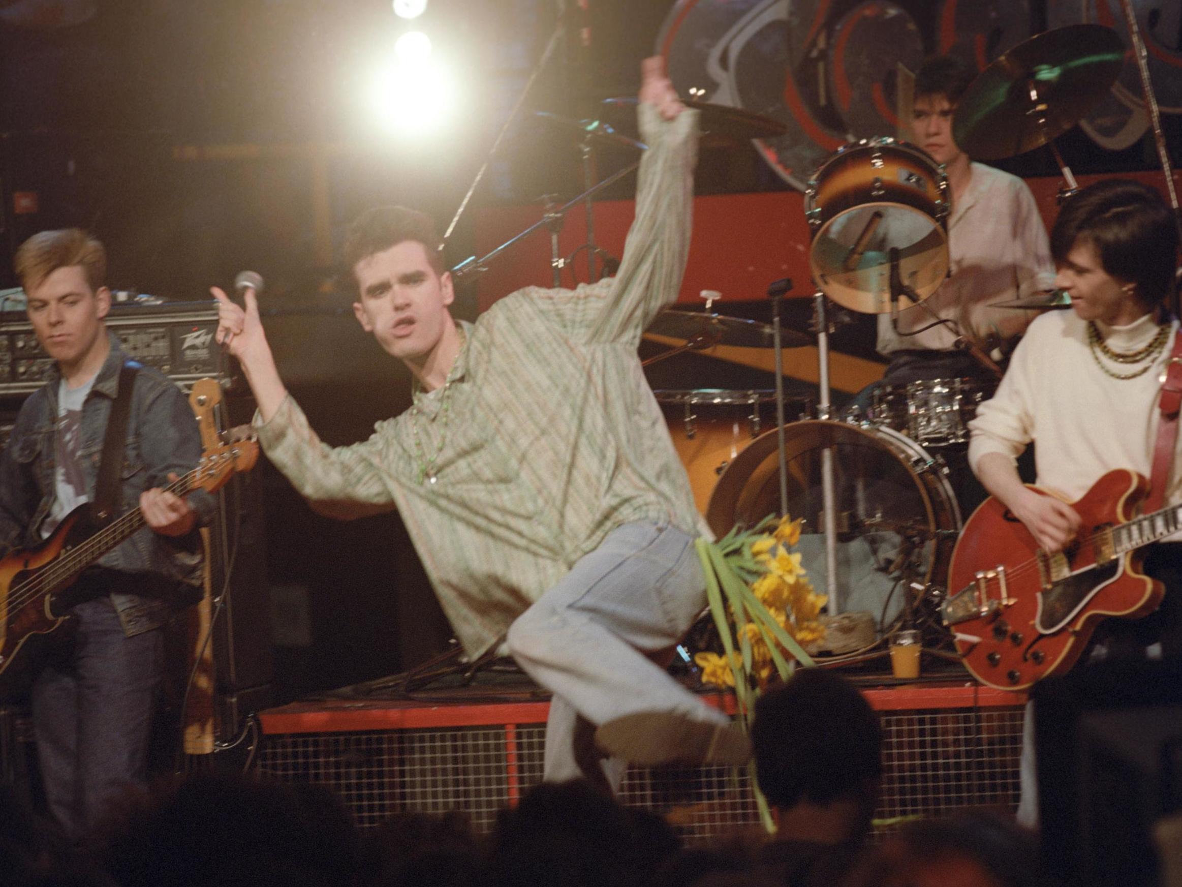 The Smiths perform on ITV’s ‘The Tube’ in March 1984