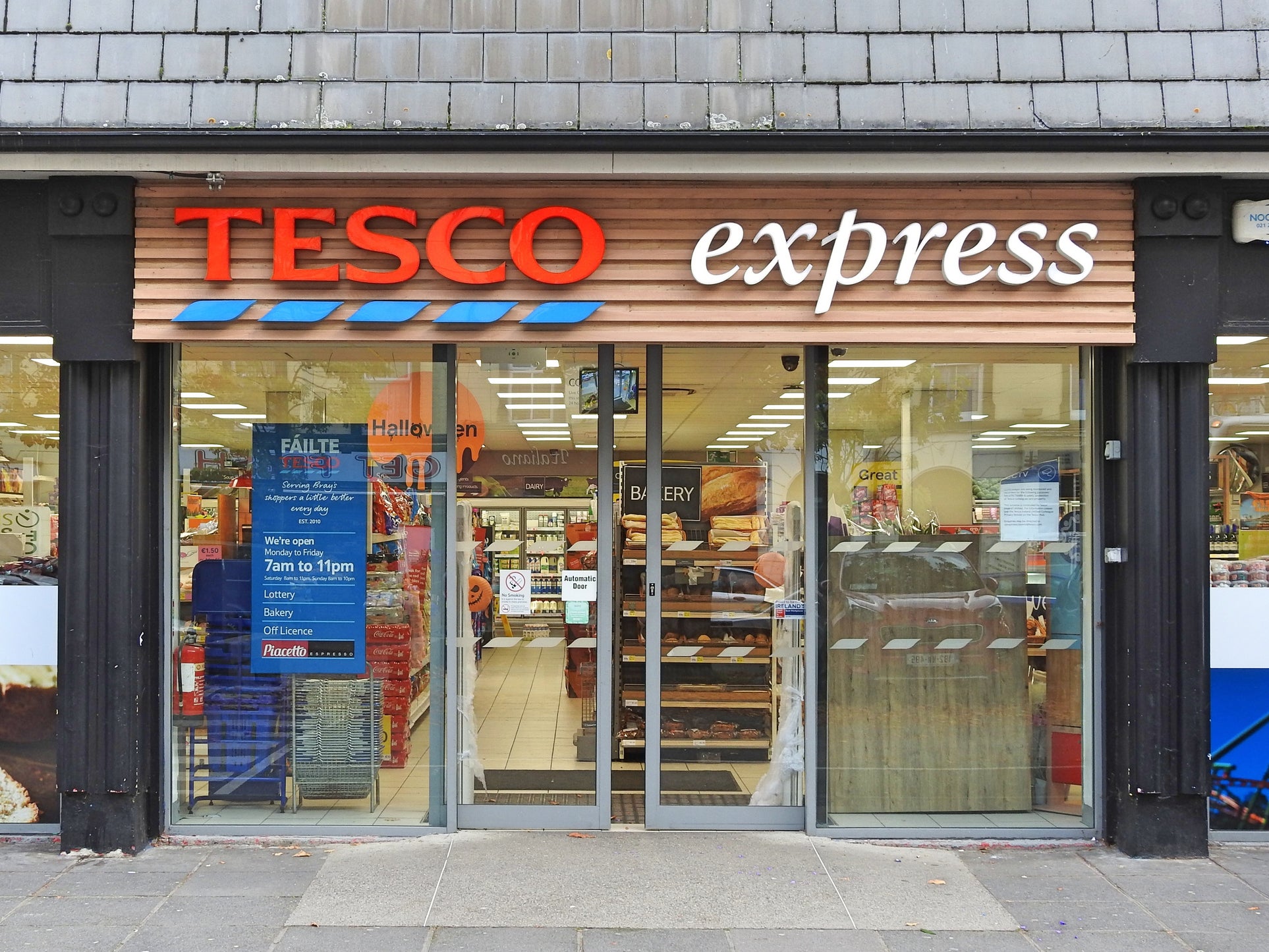 Tesco Express in County Wicklow, Ireland (23 October 2019)