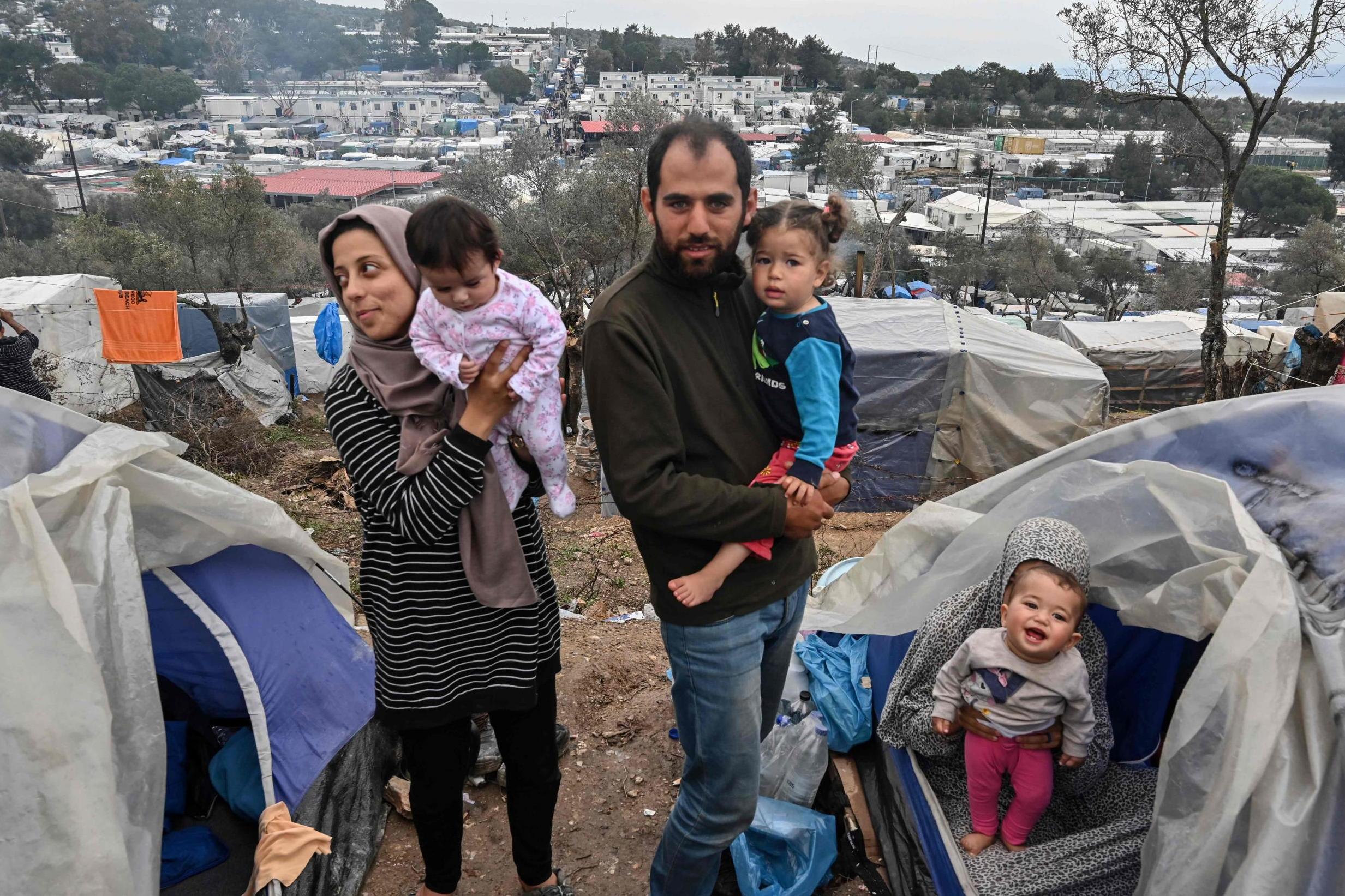 Many refugees are attempting to reach Europe via the Greek islands, leading to overcrowding in camps there (AFP/Getty)