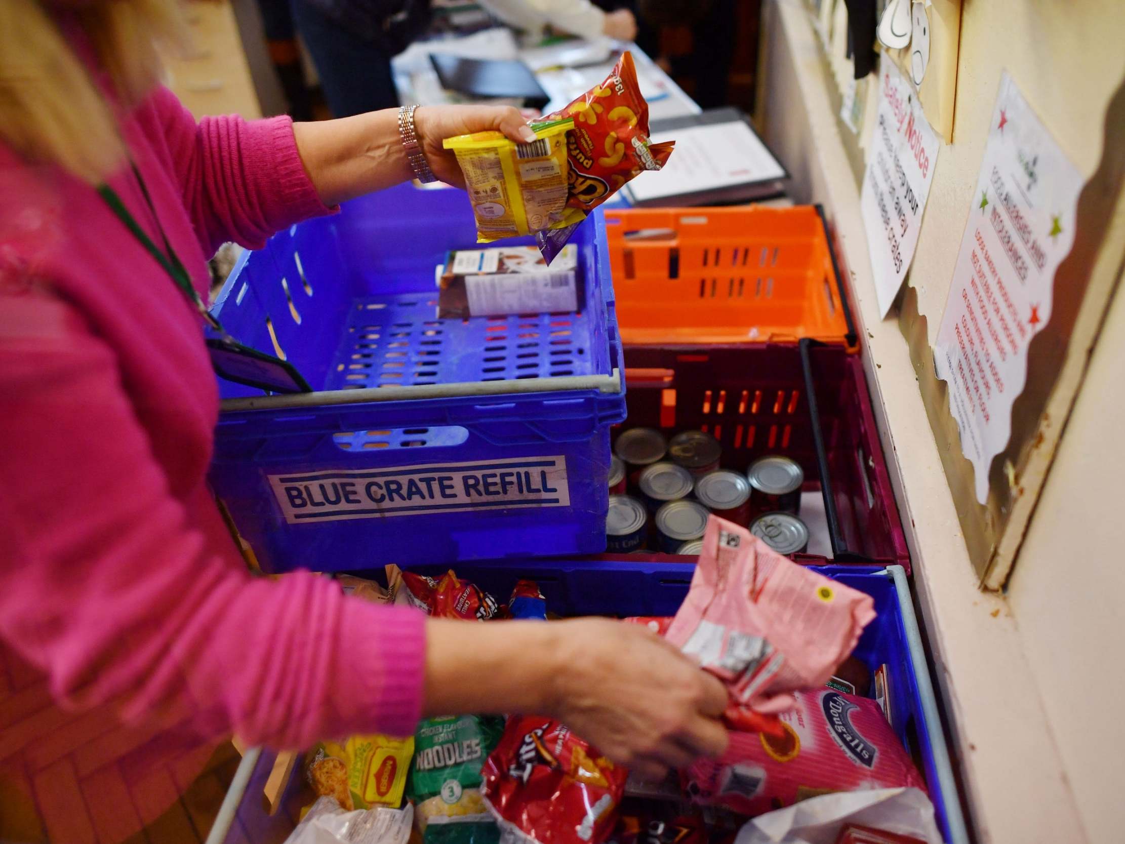 Food banks are becoming inundated – and are struggling to refill their stocks