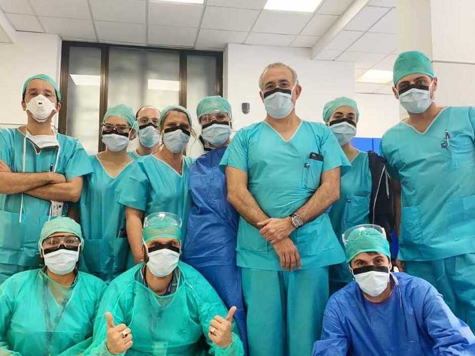 Marco Bordonali and his team at Fatebenefratelli San Giuseppe hospital, Milan