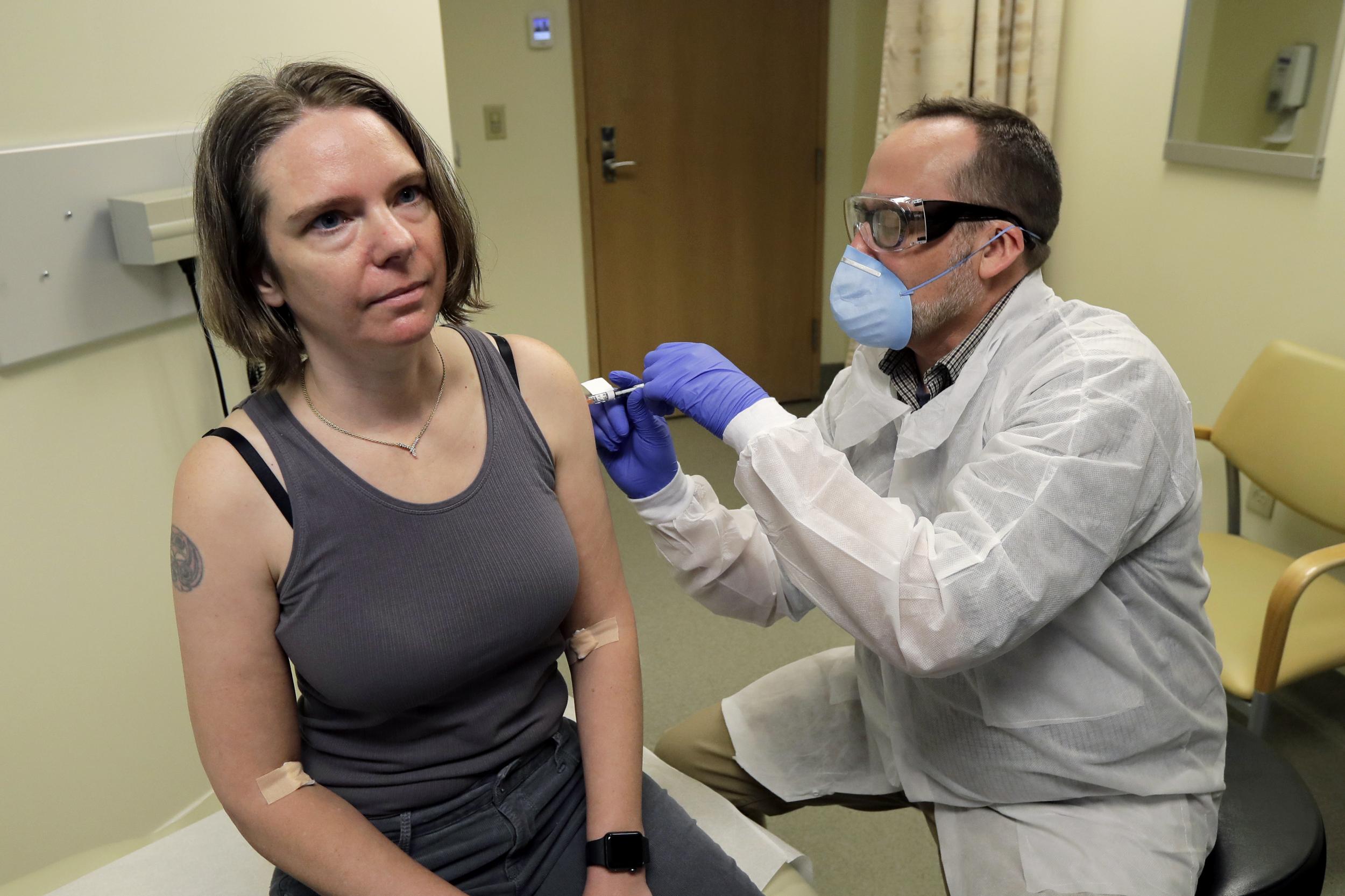 Jennifer Haller was first of forty-five volunteers to be injected with potential coronavirus vaccine