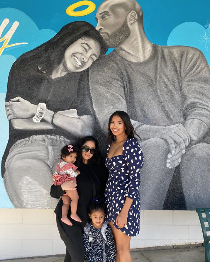 Vanessa Bryant with her daughters Capri, Bianka and Natalia