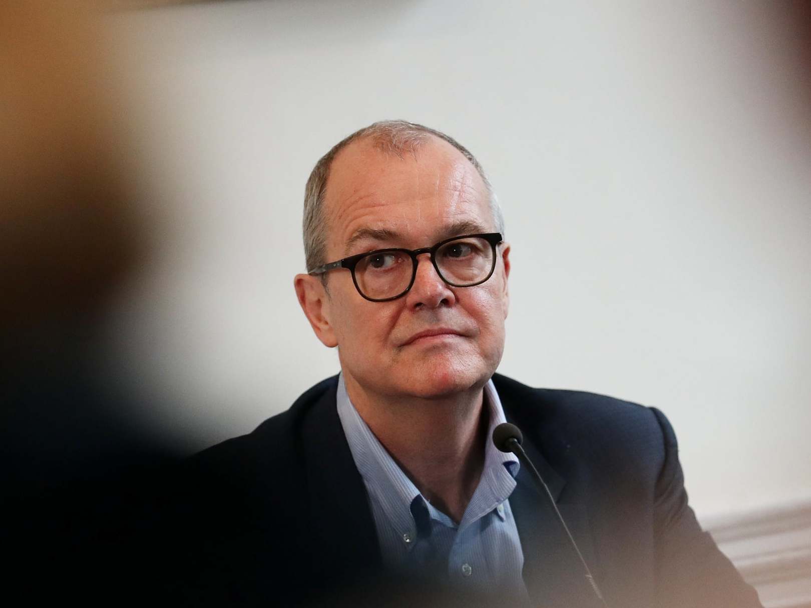 Chief Scientific Adviser Sir Patrick Vallance at a briefing today in London