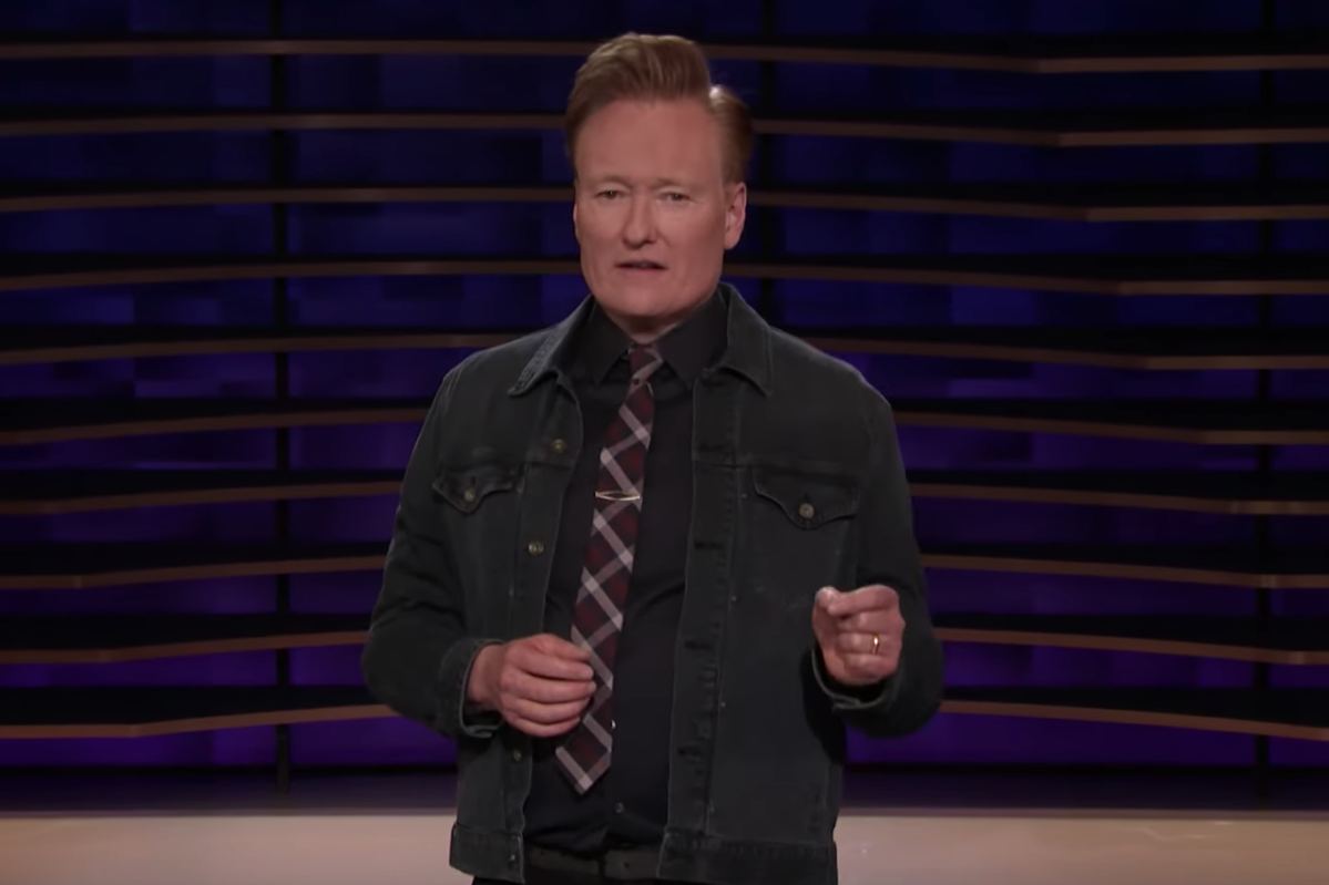 Conan O'Brien on his late show.