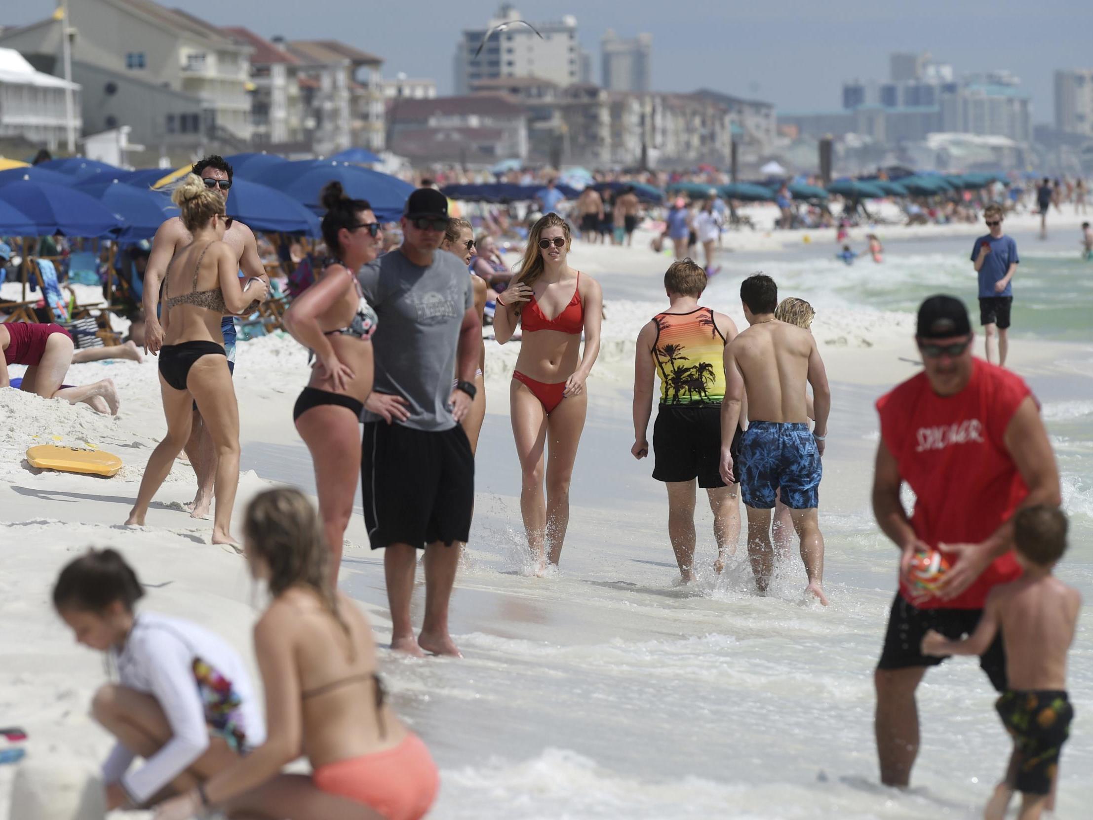 A group on spring break